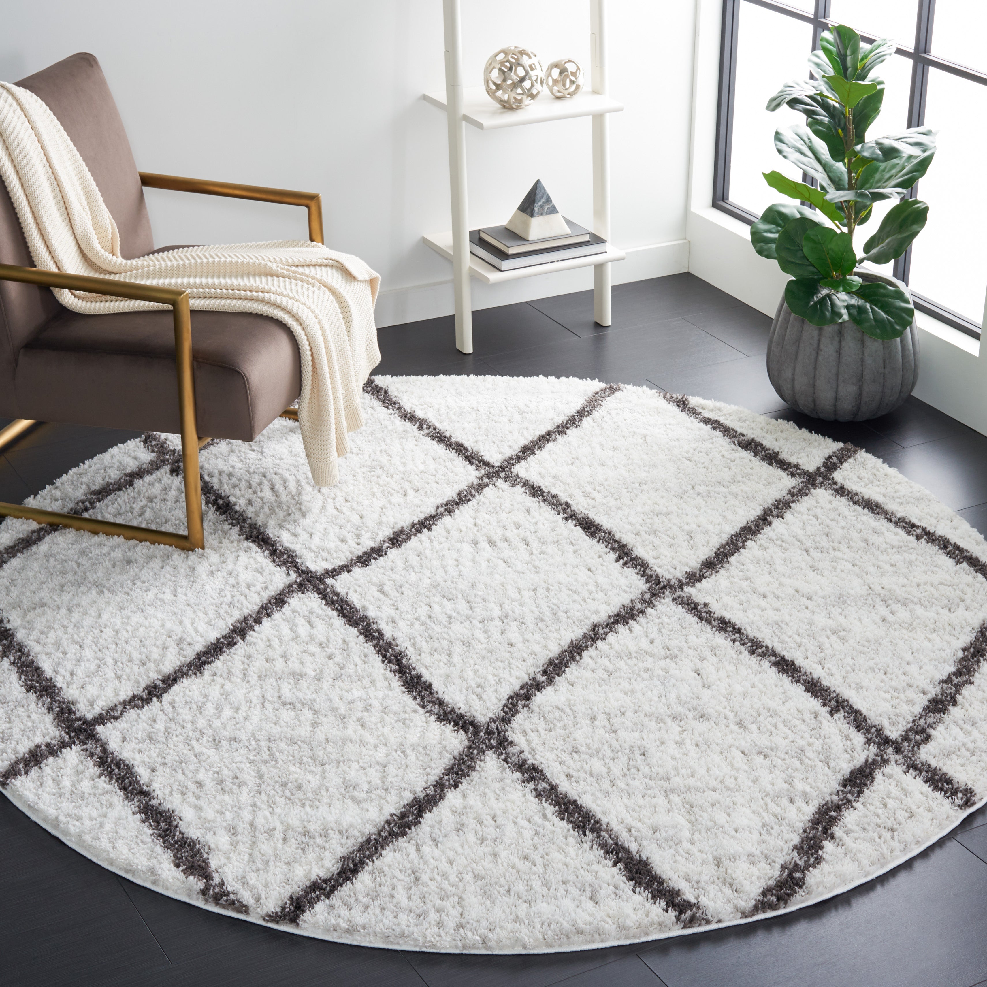 BERBER SHAG 526 – IVORY / GREY