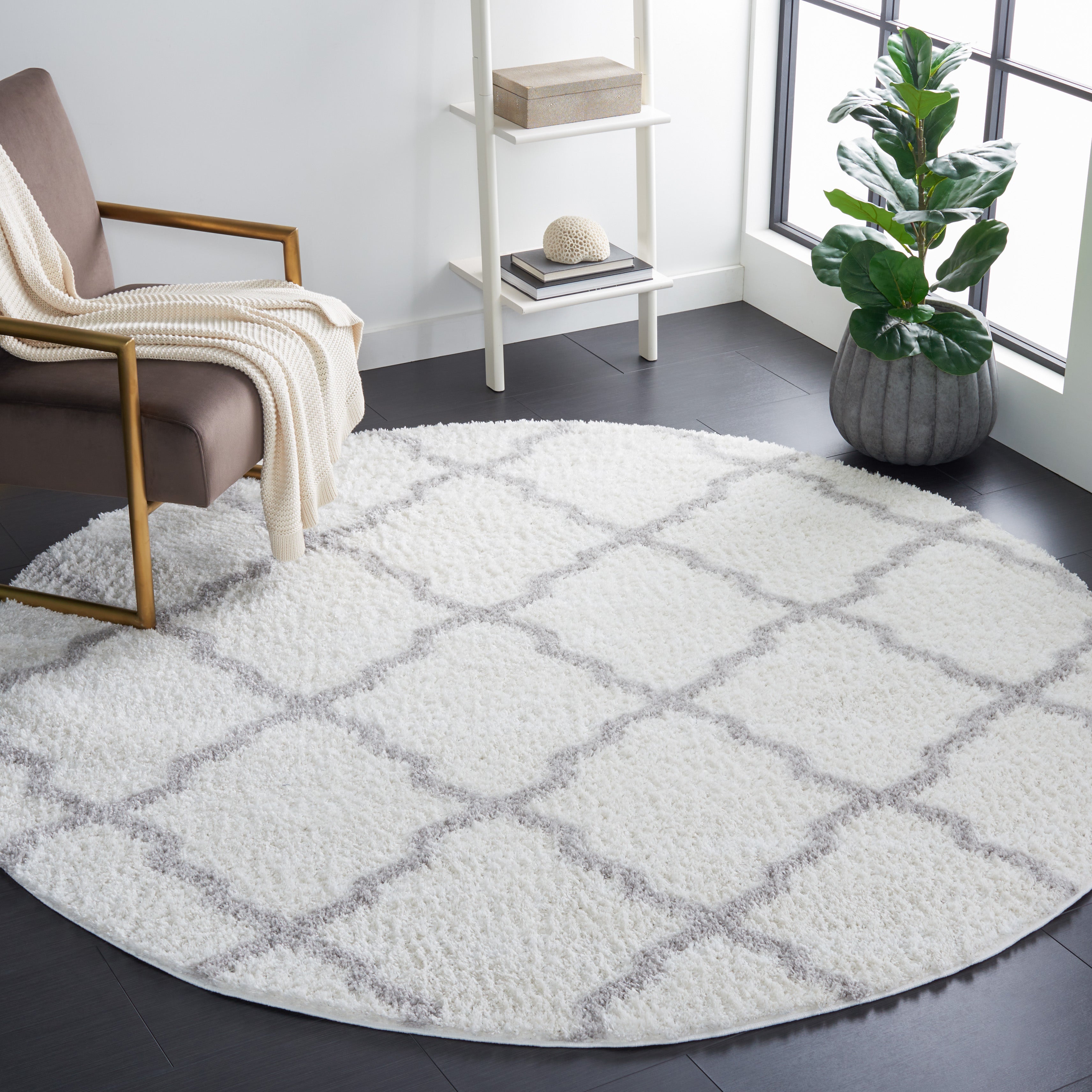 BERBER SHAG 537 – IVORY / LIGHT GREY