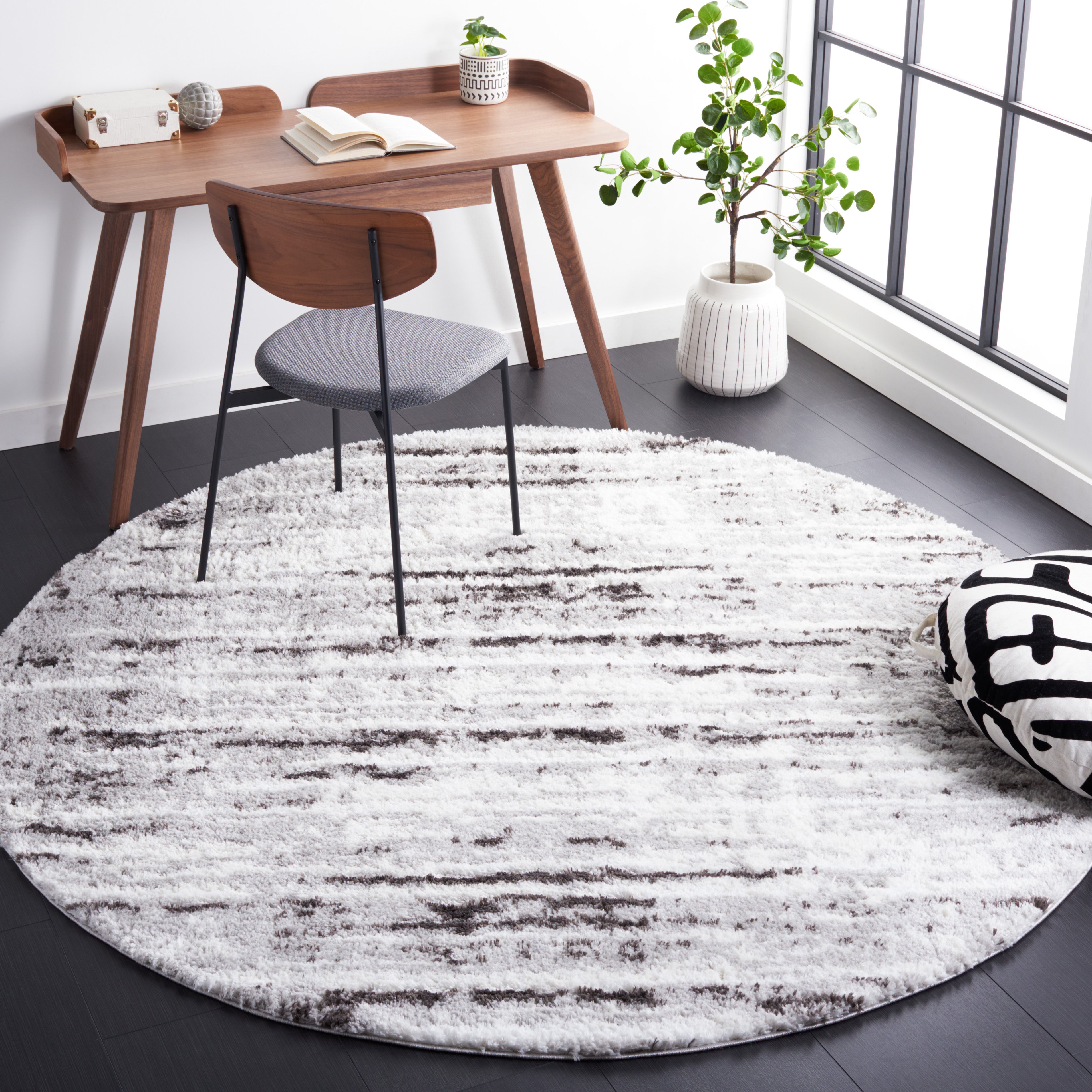 BERBER SHAG 539 – GREY / DARK GREY