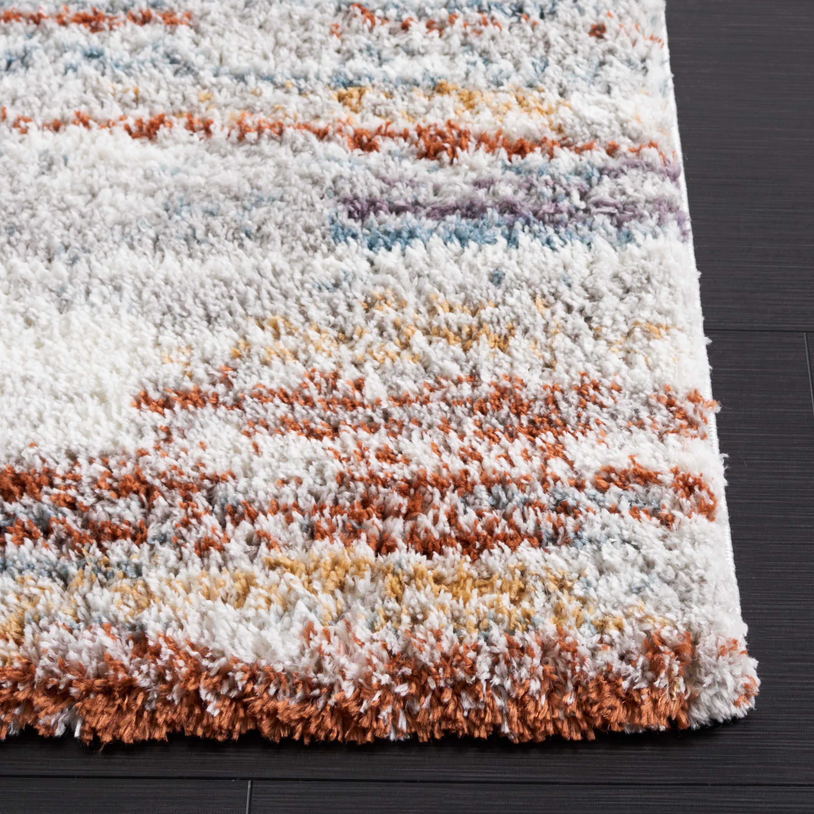 BERBER SHAG 541 – BLUE RUST / IVORY