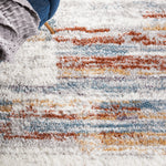 BERBER SHAG 541 – BLUE RUST / IVORY