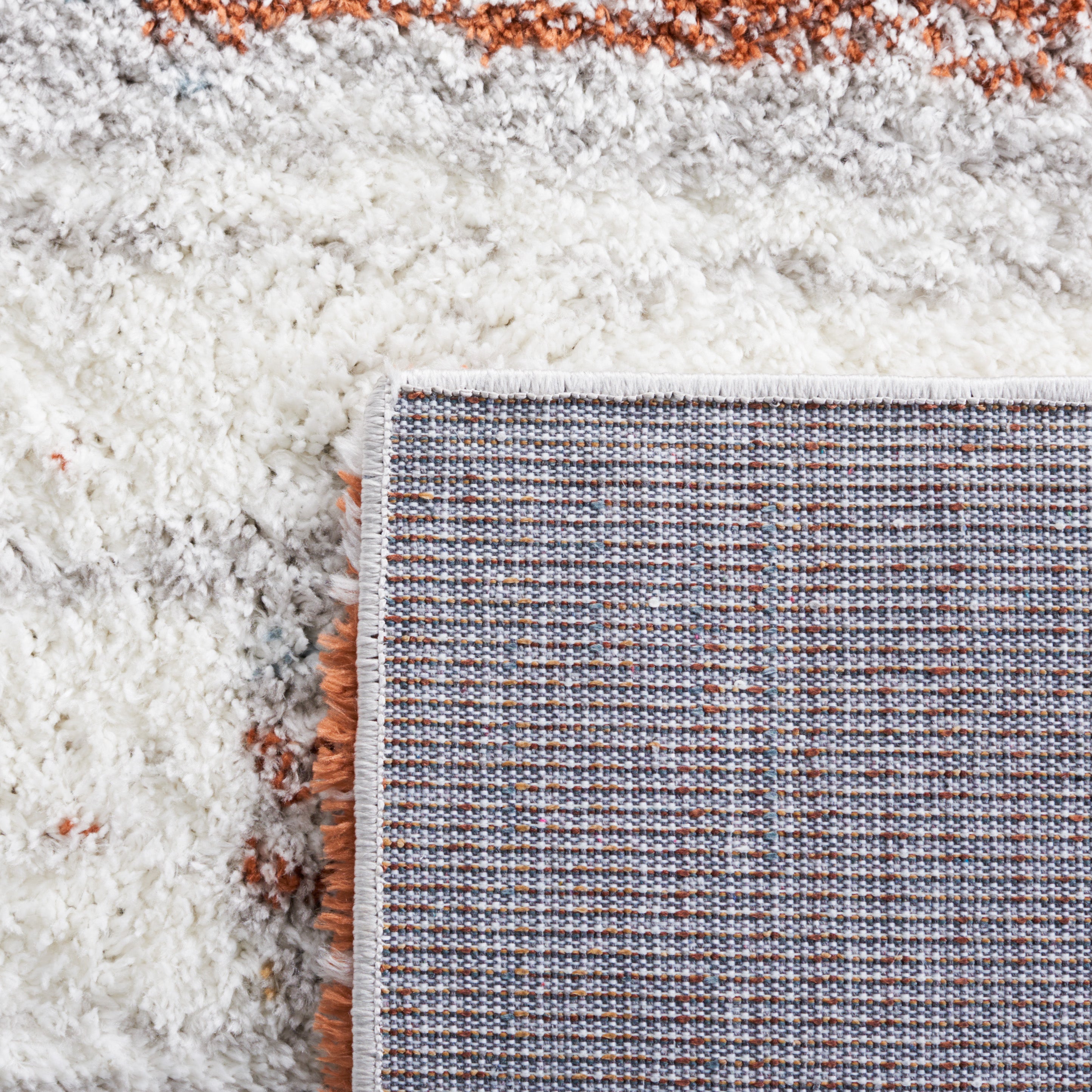 BERBER SHAG 541 – BLUE RUST / IVORY
