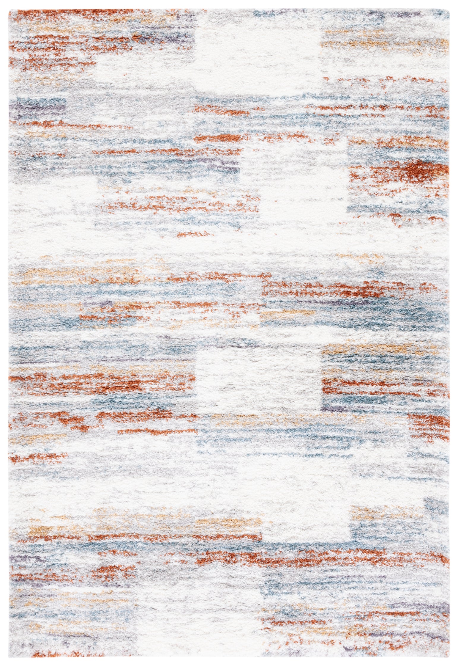 BERBER SHAG 541 – BLUE RUST / IVORY