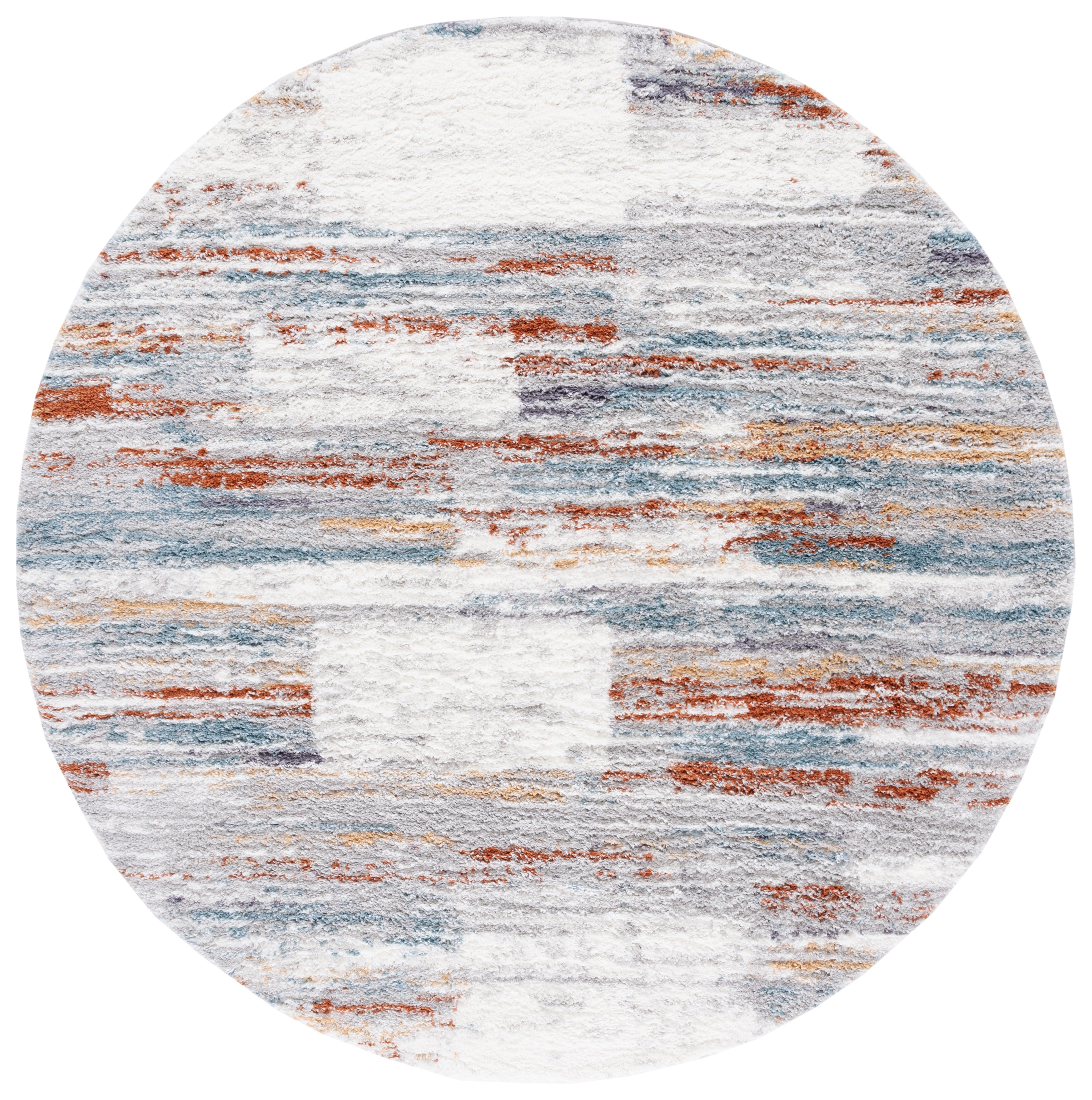 BERBER SHAG 541 – BLUE RUST / IVORY