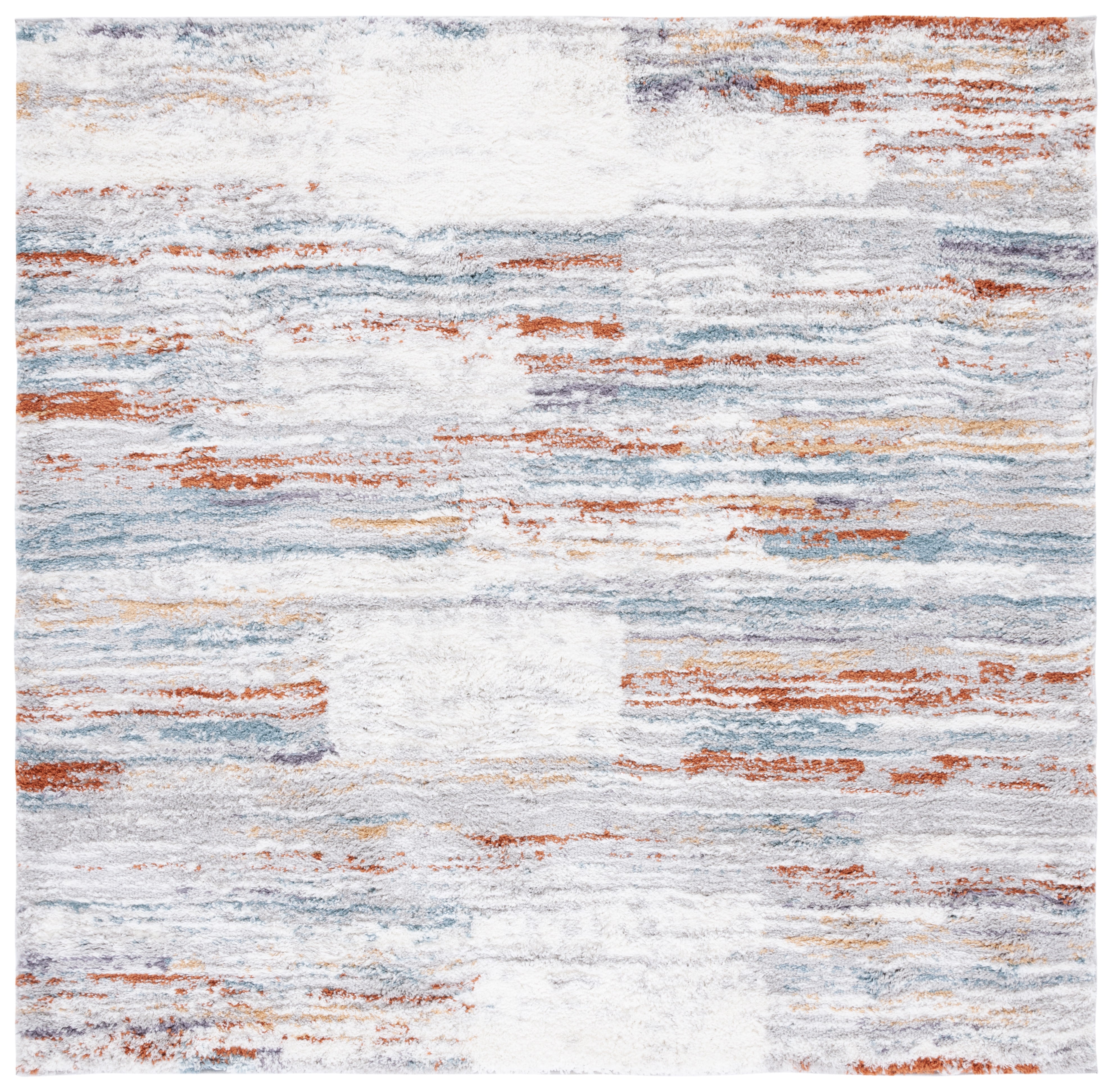 BERBER SHAG 541 – BLUE RUST / IVORY