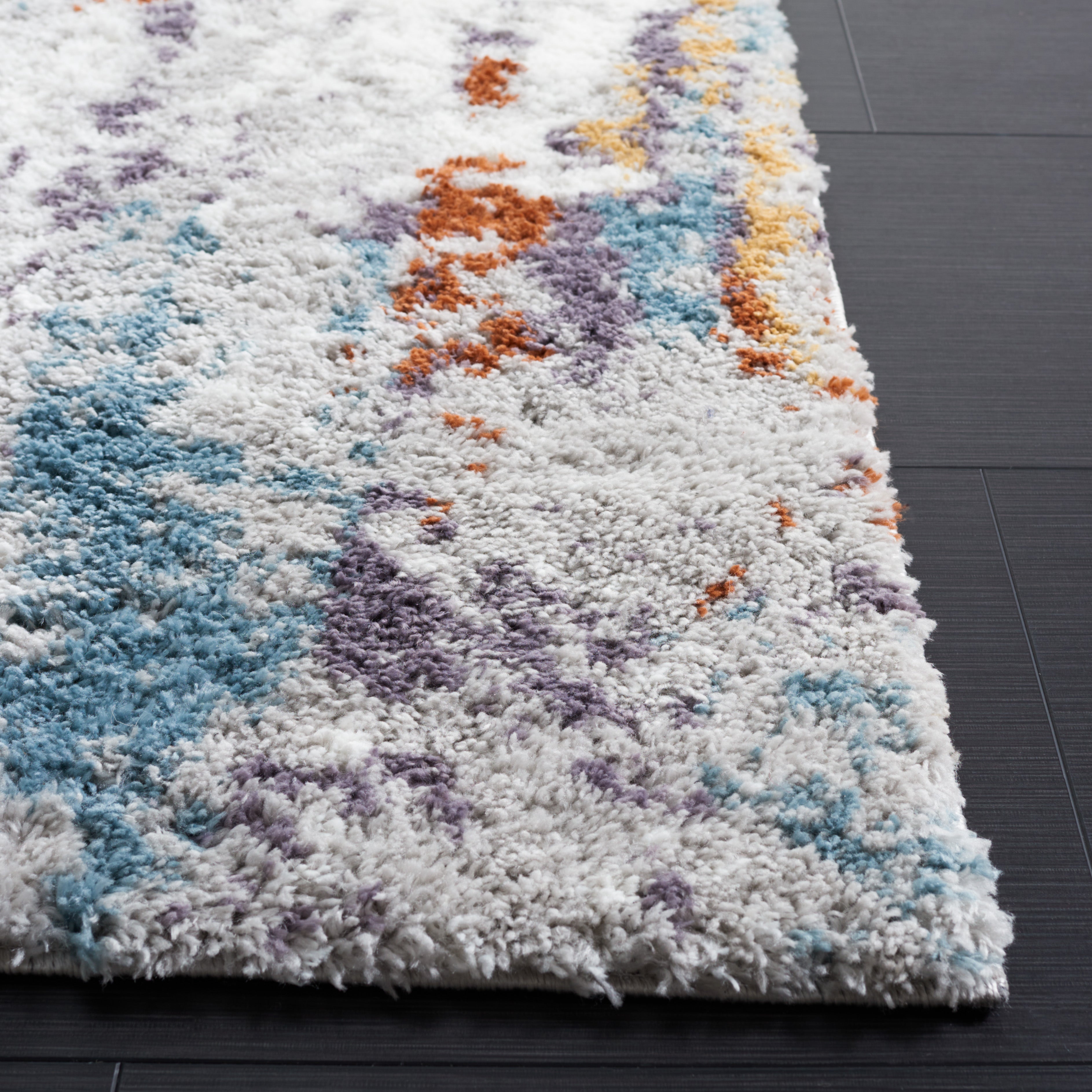 BERBER SHAG 543 – BLUE RUST / IVORY
