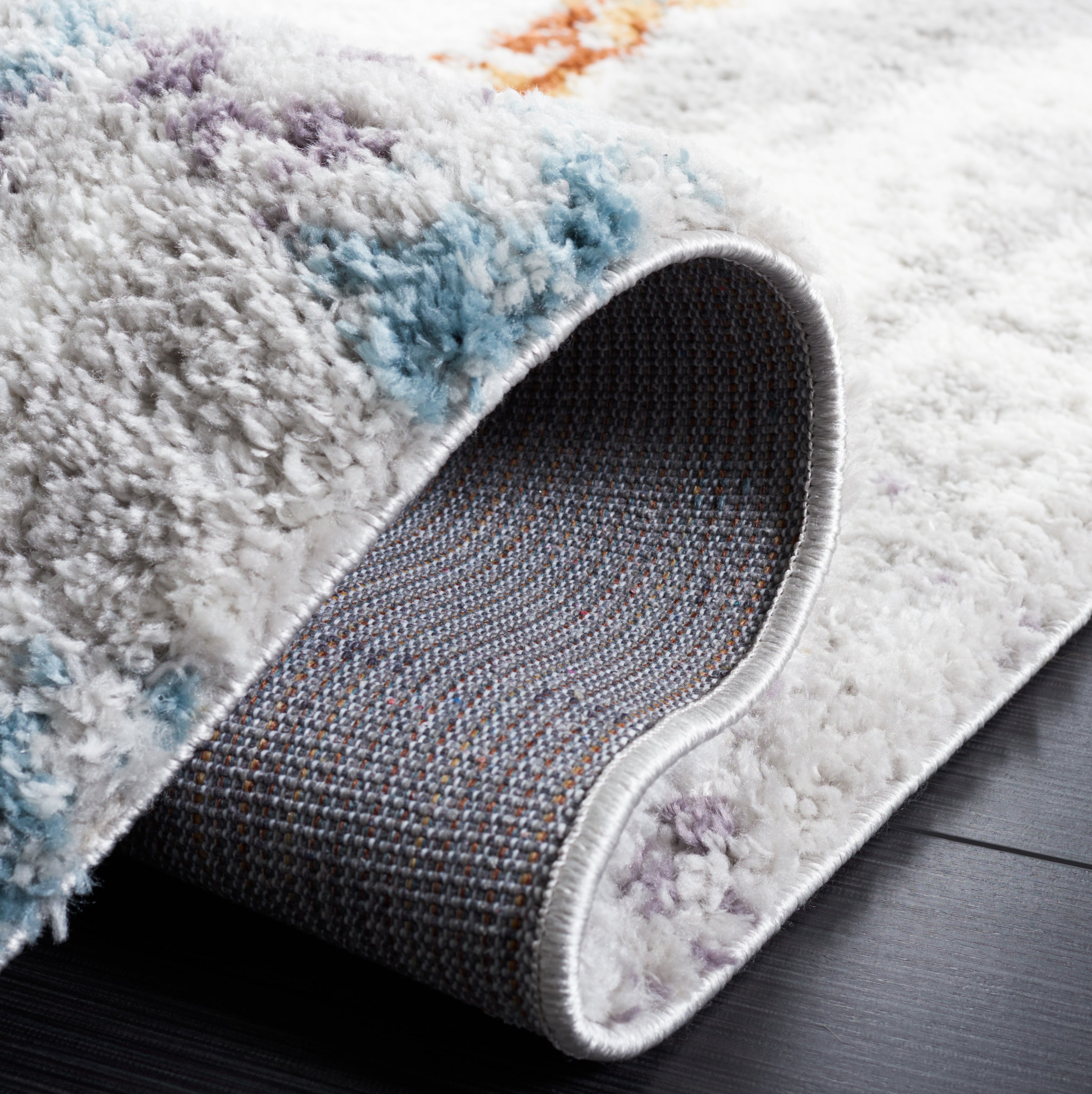 BERBER SHAG 543 – BLUE RUST / IVORY