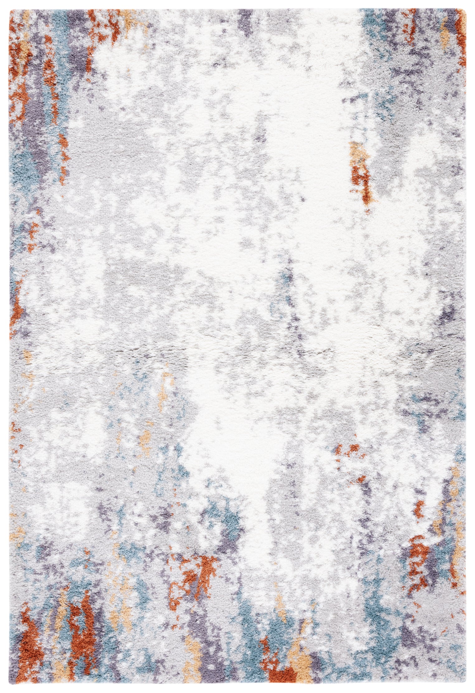 BERBER SHAG 543 – BLUE RUST / IVORY