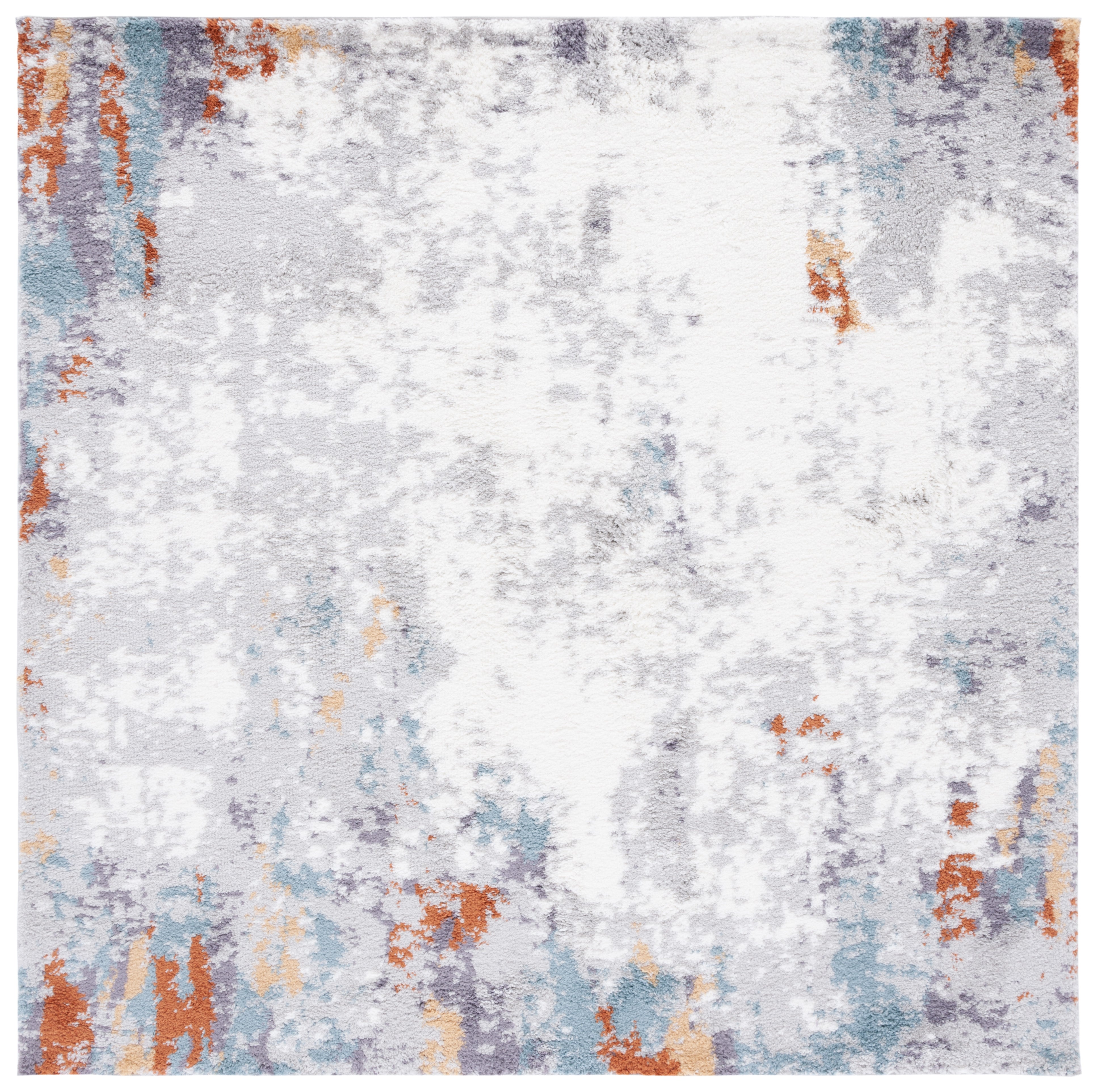 BERBER SHAG 543 – BLUE RUST / IVORY
