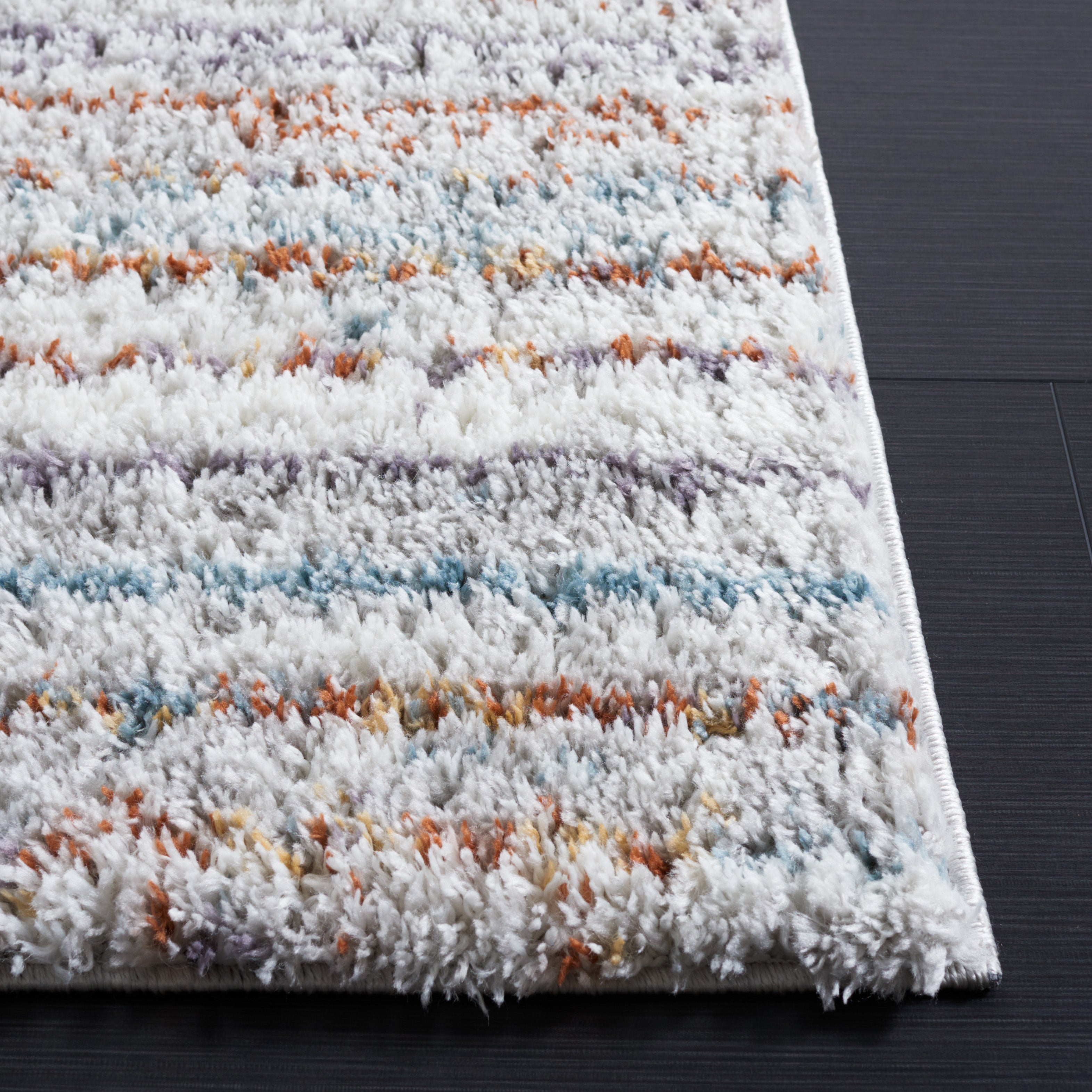 BERBER SHAG 545 – BLUE RUST / IVORY