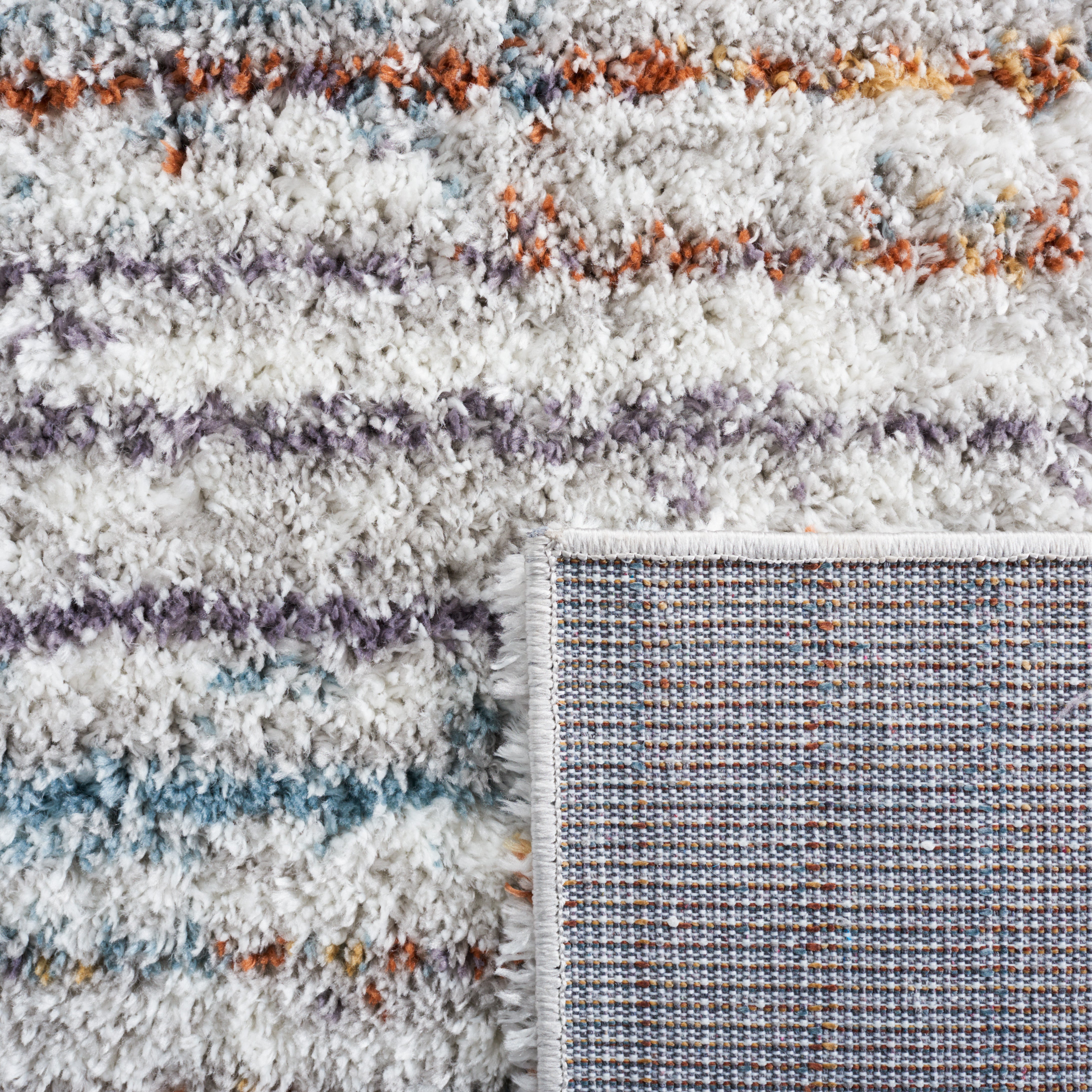 BERBER SHAG 545 – BLUE RUST / IVORY