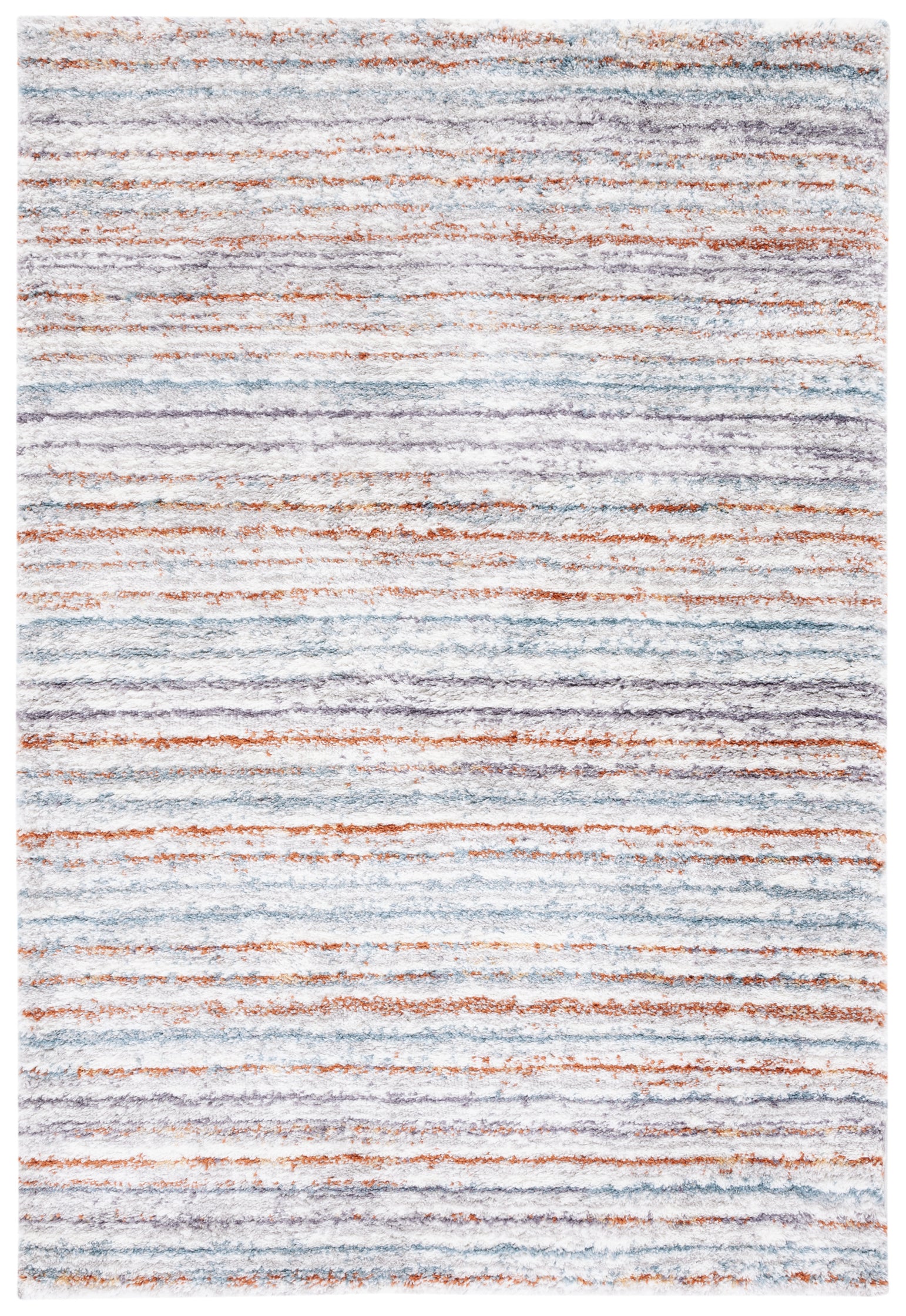 BERBER SHAG 545 – BLUE RUST / IVORY