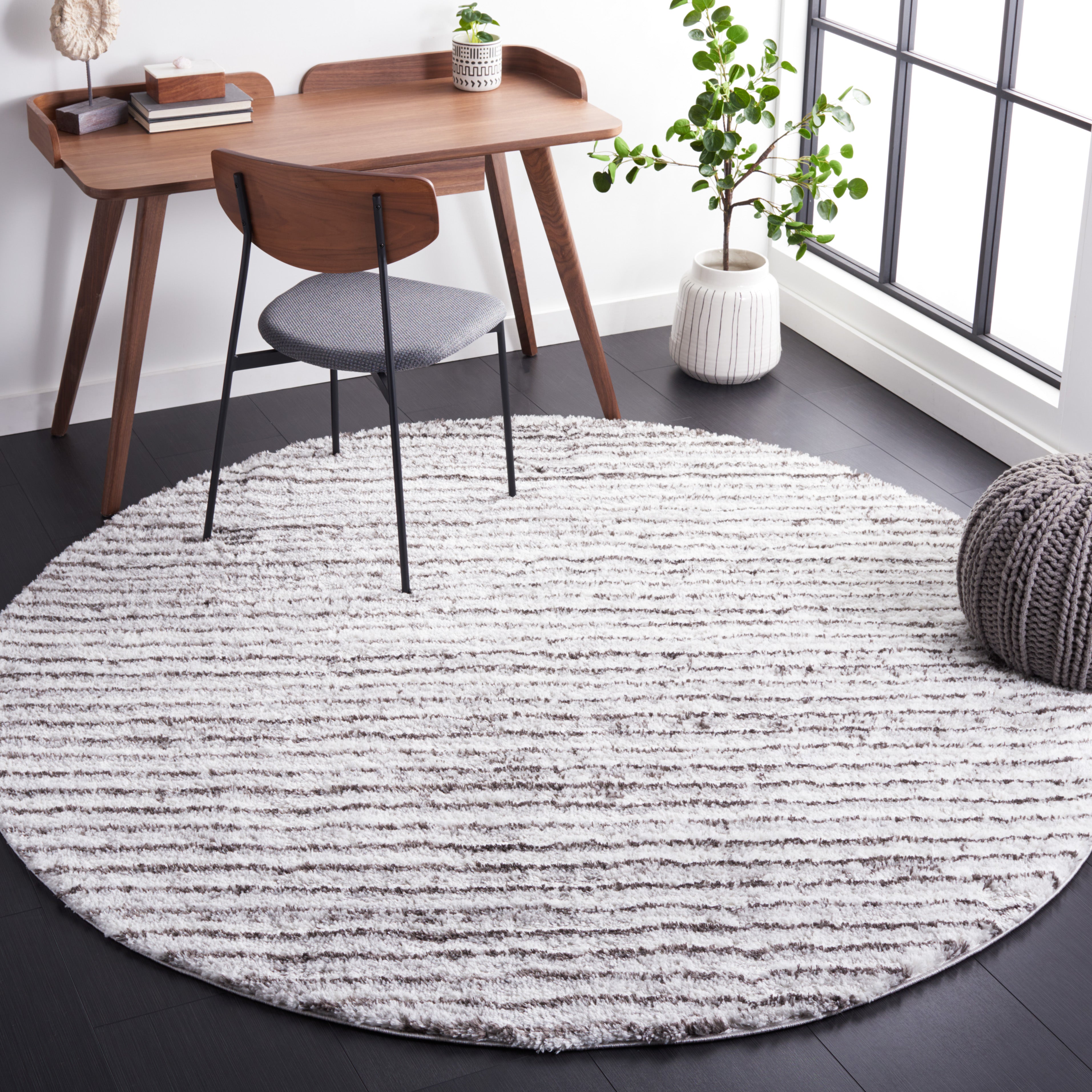 BERBER SHAG 545 – GREY / DARK GREY