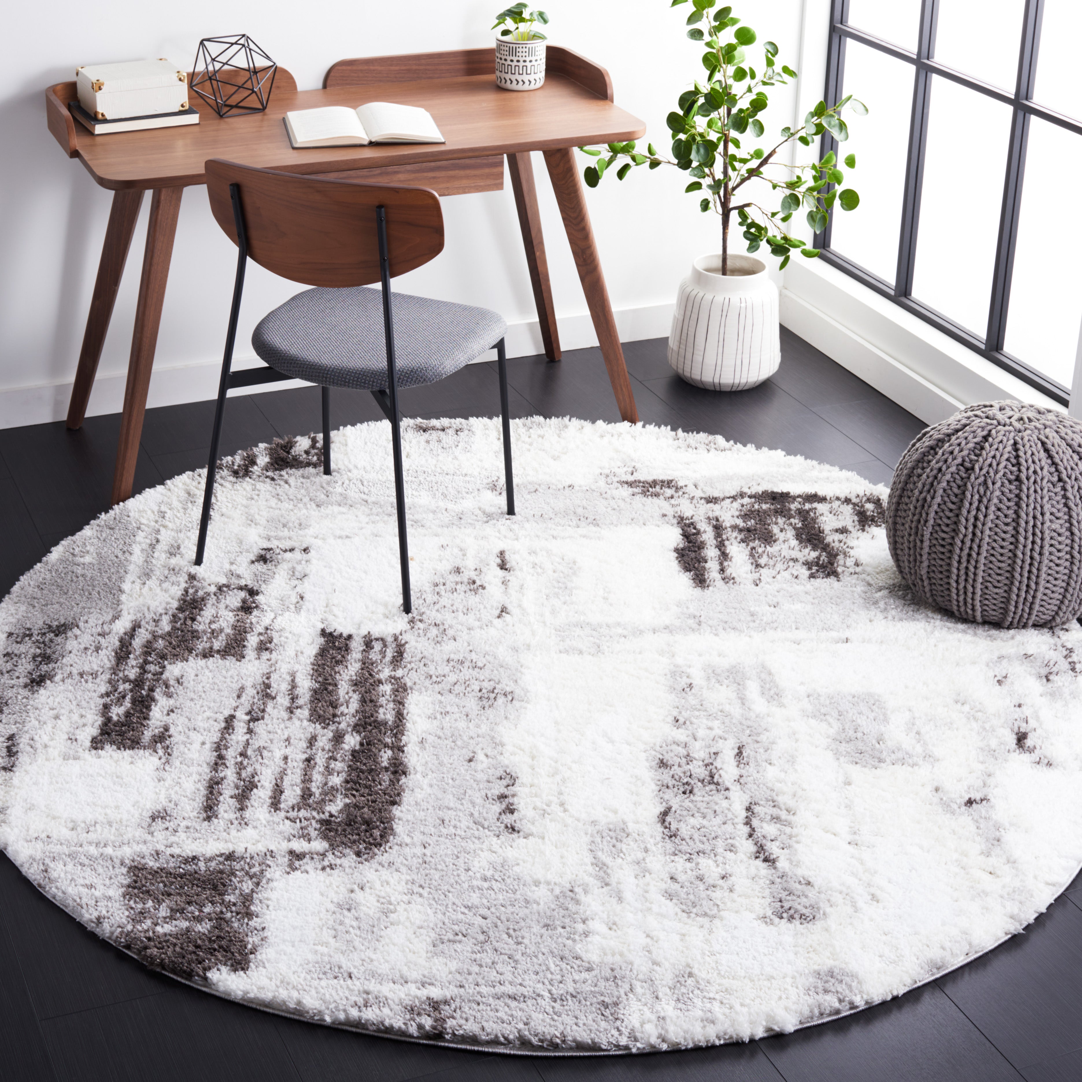 BERBER SHAG 549 – GREY / DARK GREY
