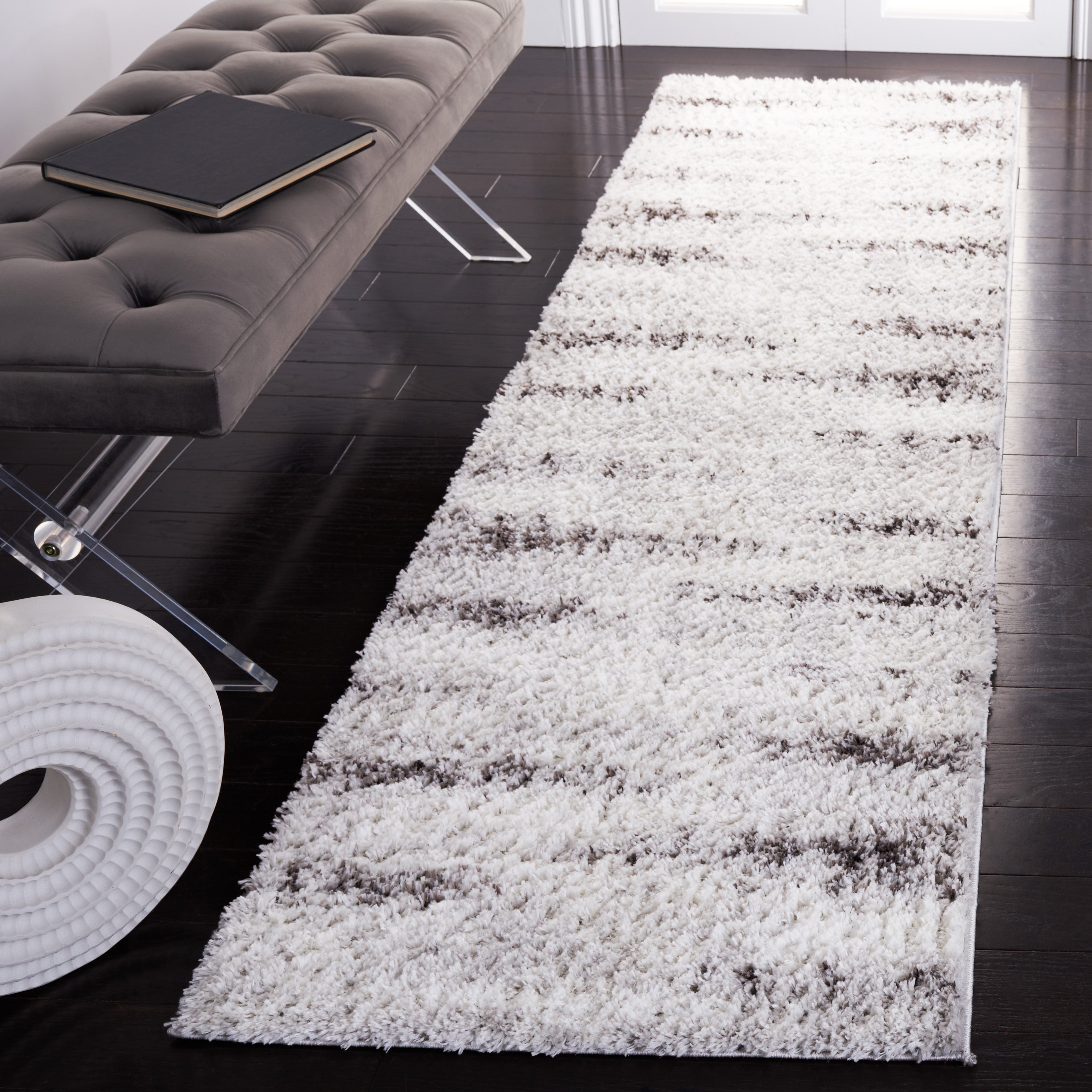 BERBER SHAG 551 – GREY / DARK GREY