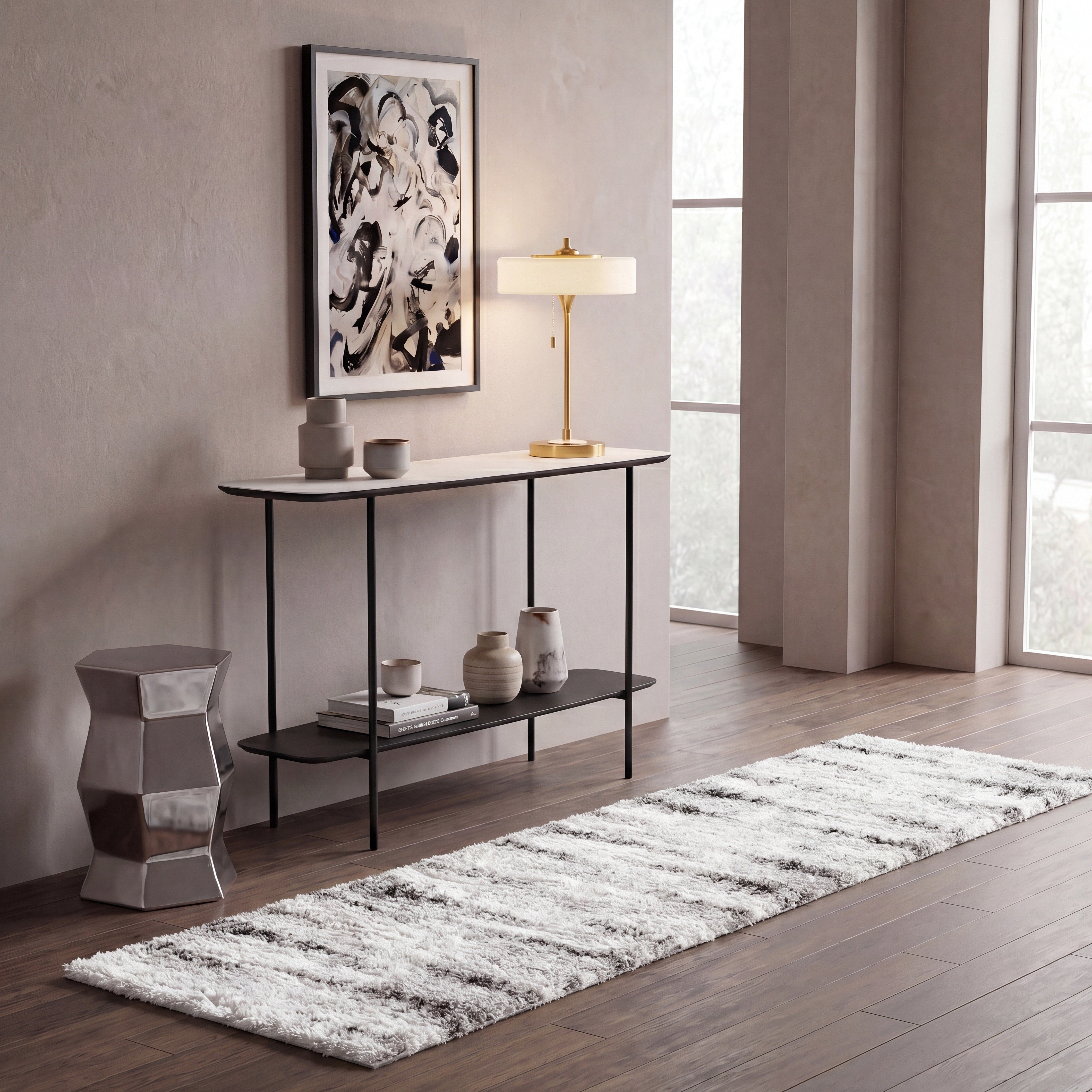 BERBER SHAG 551 – GREY / DARK GREY