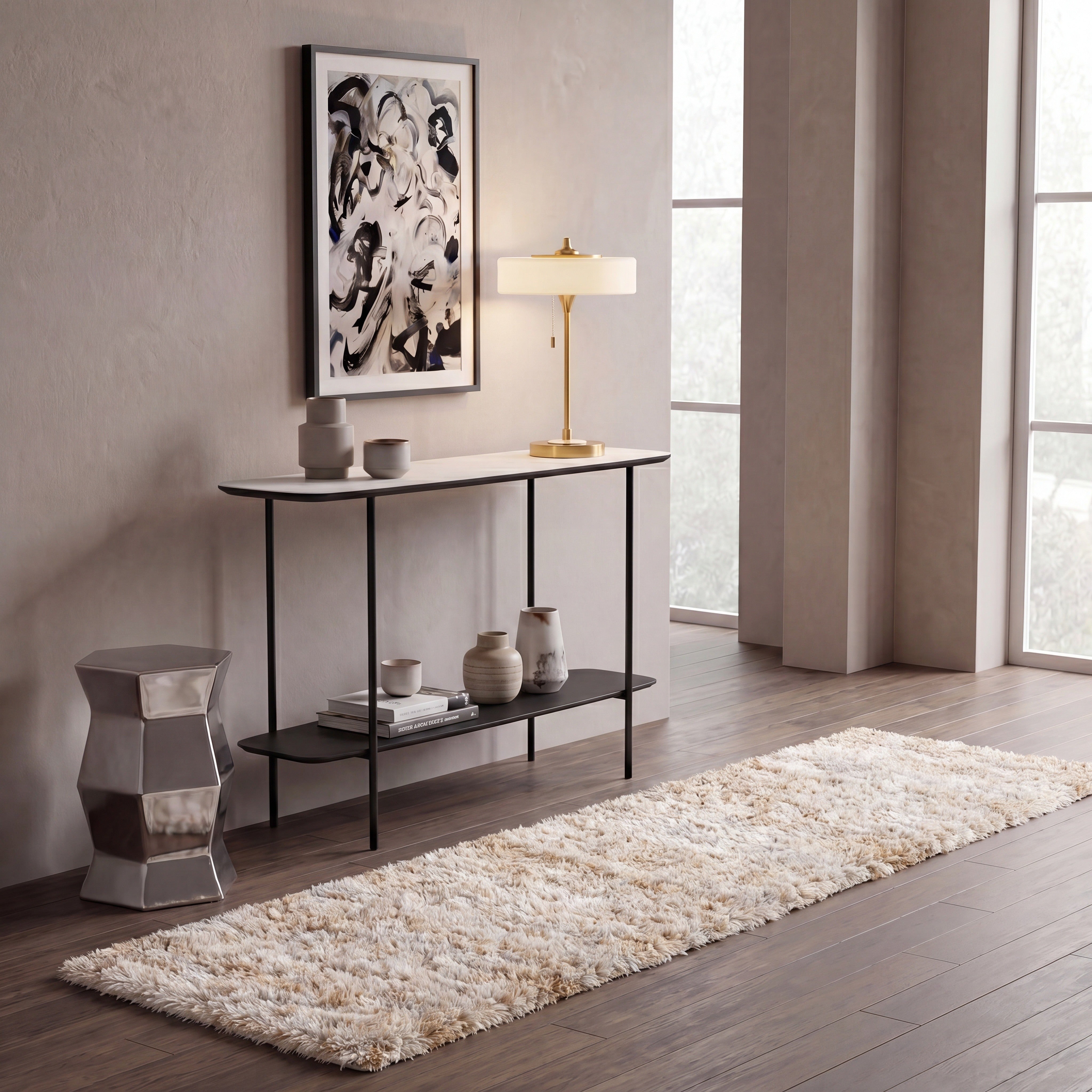 BERBER SHAG 563 – IVORY / LIGHT GOLD