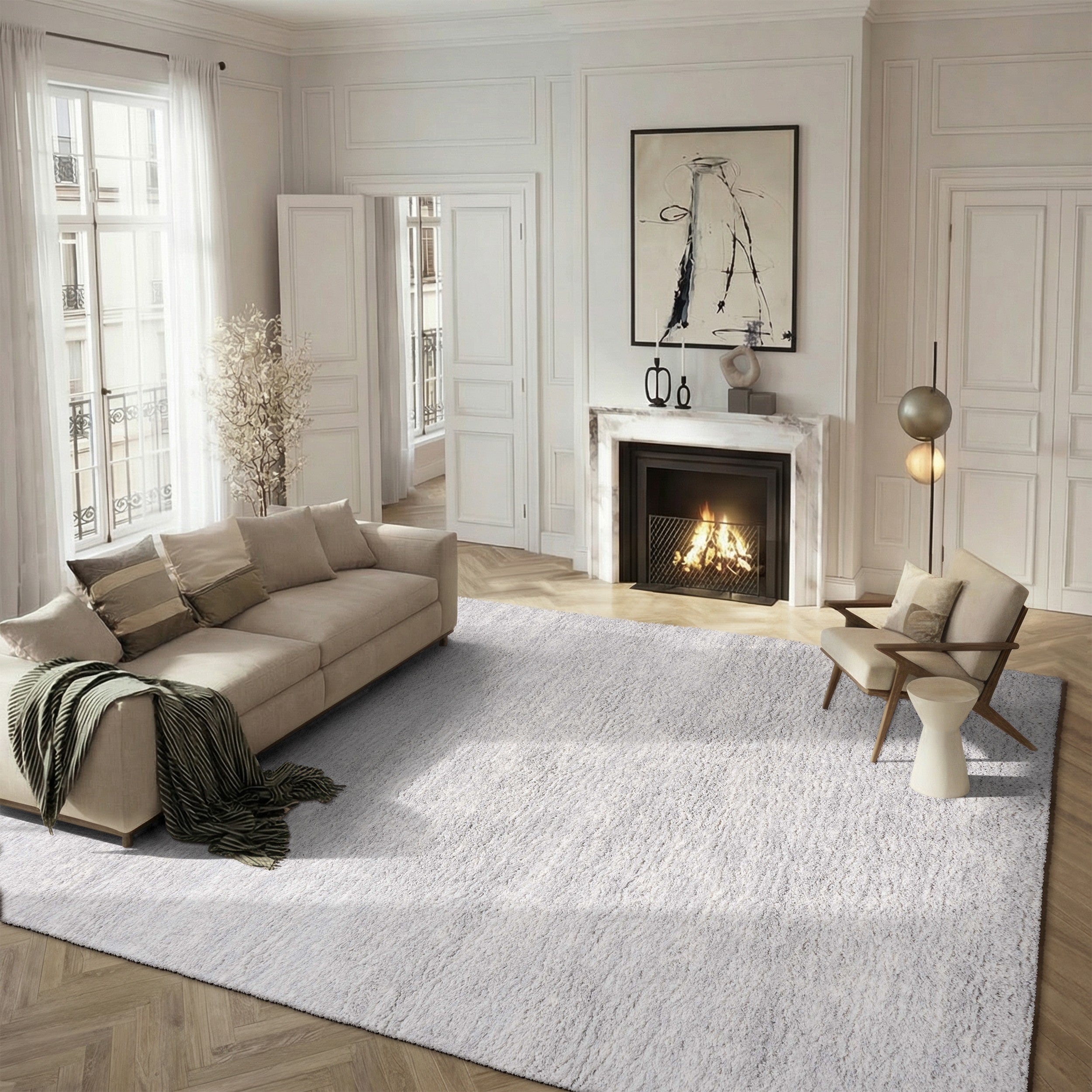 BERBER SHAG 563 – GREY / IVORY