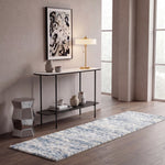 BERBER SHAG 563 – IVORY / LIGHT AQUA