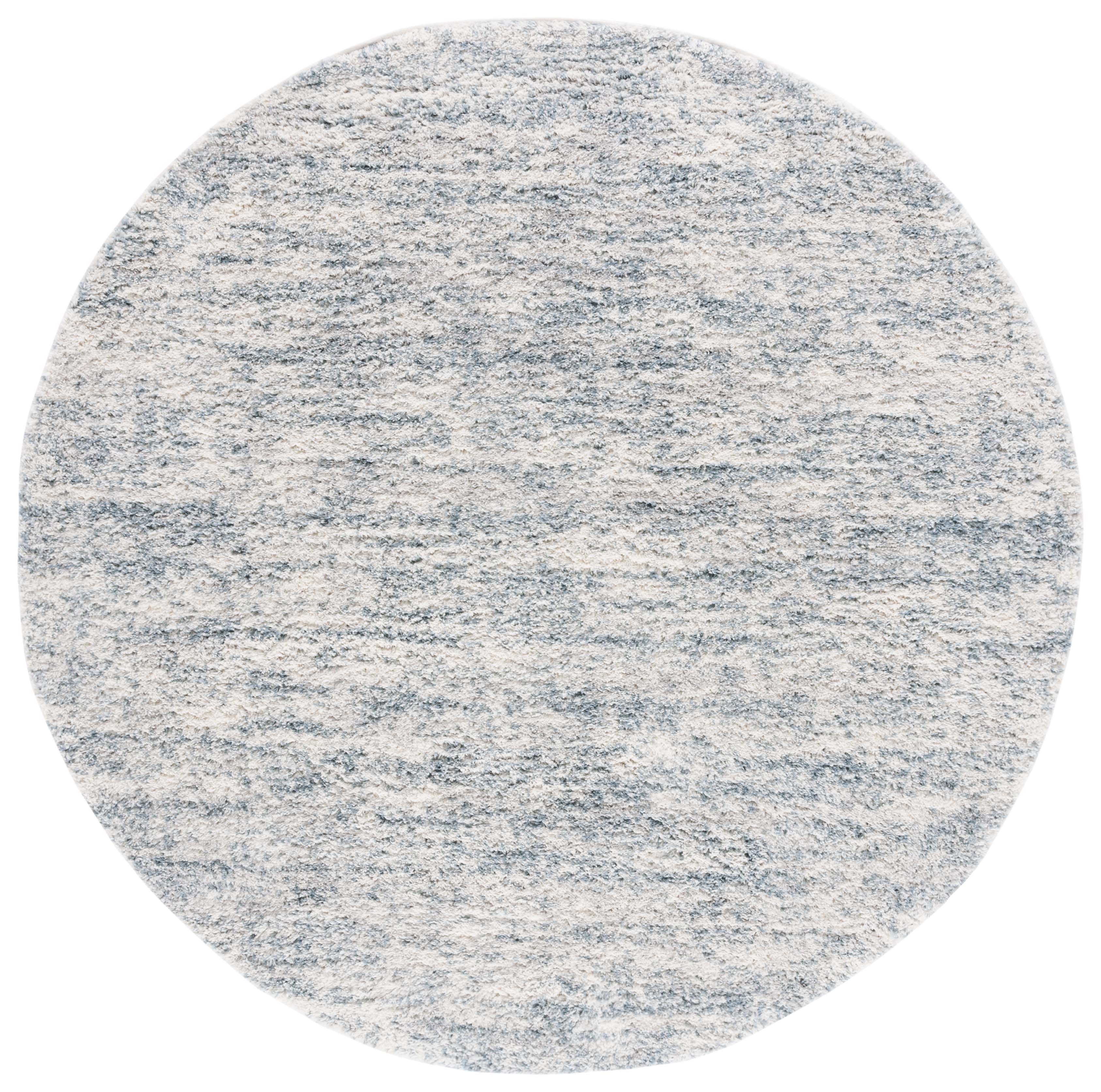 BERBER SHAG 563 – IVORY / LIGHT AQUA