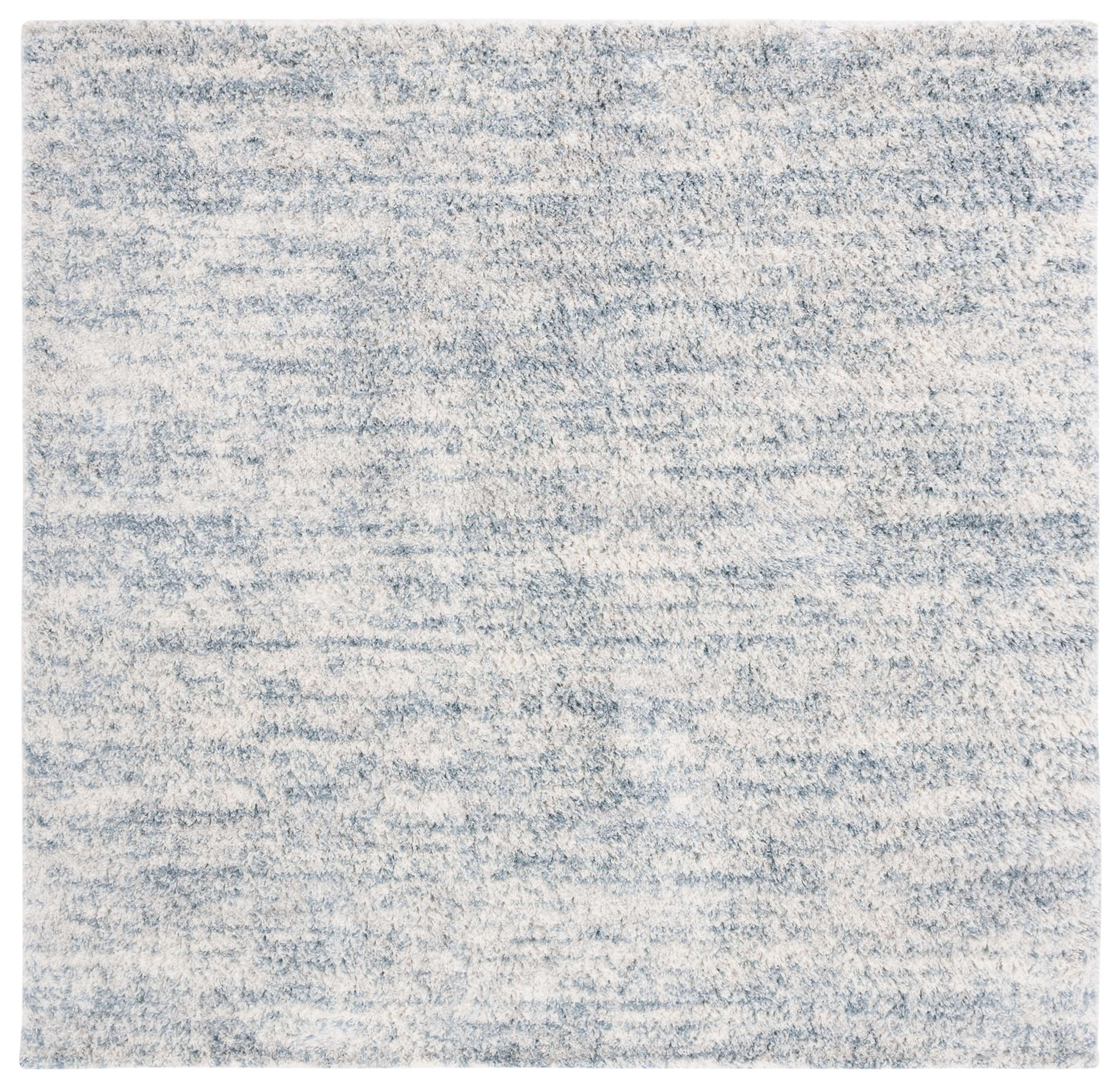 BERBER SHAG 563 – IVORY / LIGHT AQUA