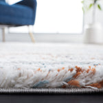 BERBER SHAG 565 – BLUE RUST / IVORY