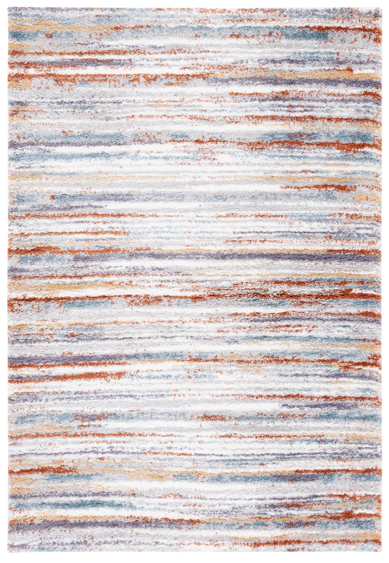 BERBER SHAG 565 – BLUE RUST / IVORY
