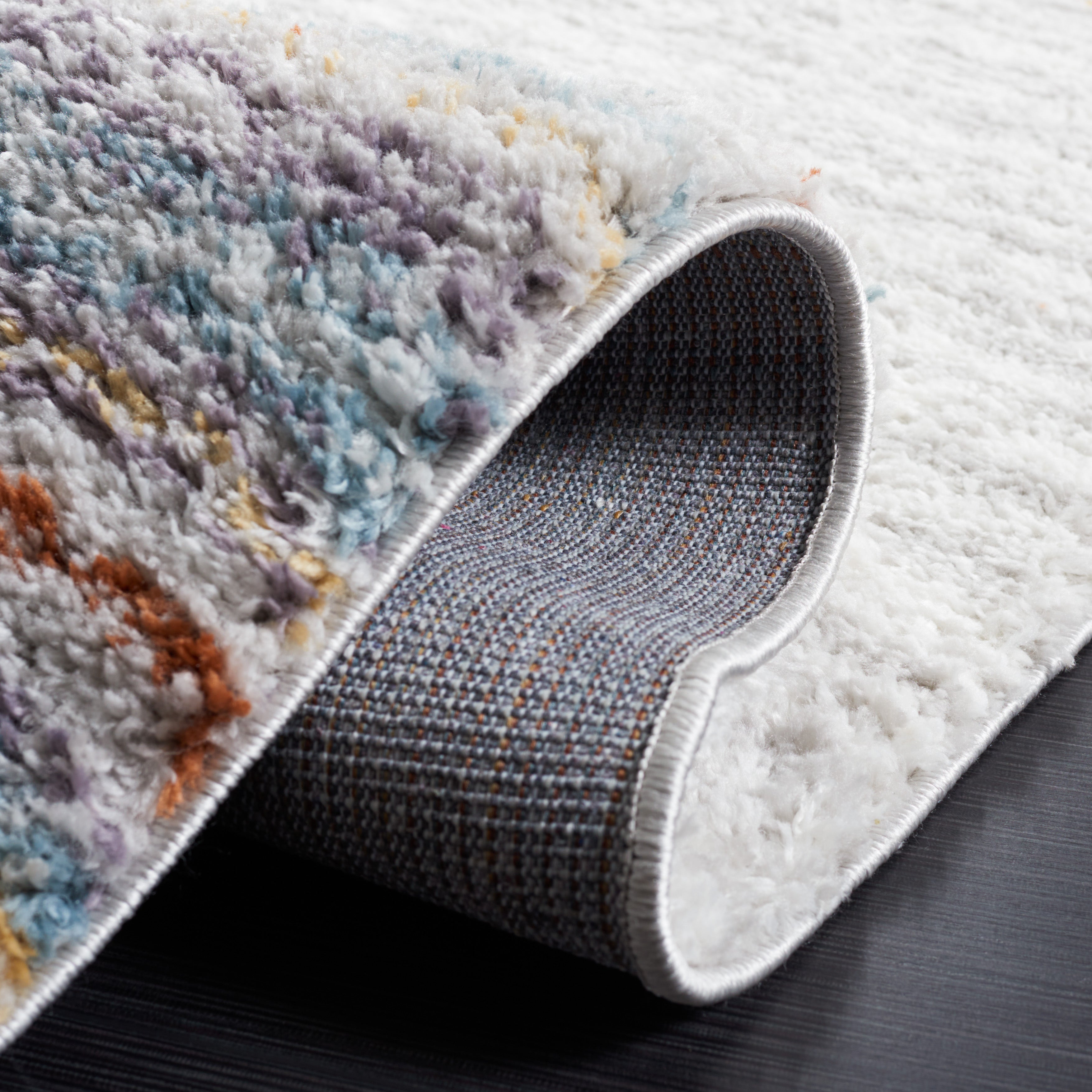 BERBER SHAG 571 – BLUE RUST / IVORY