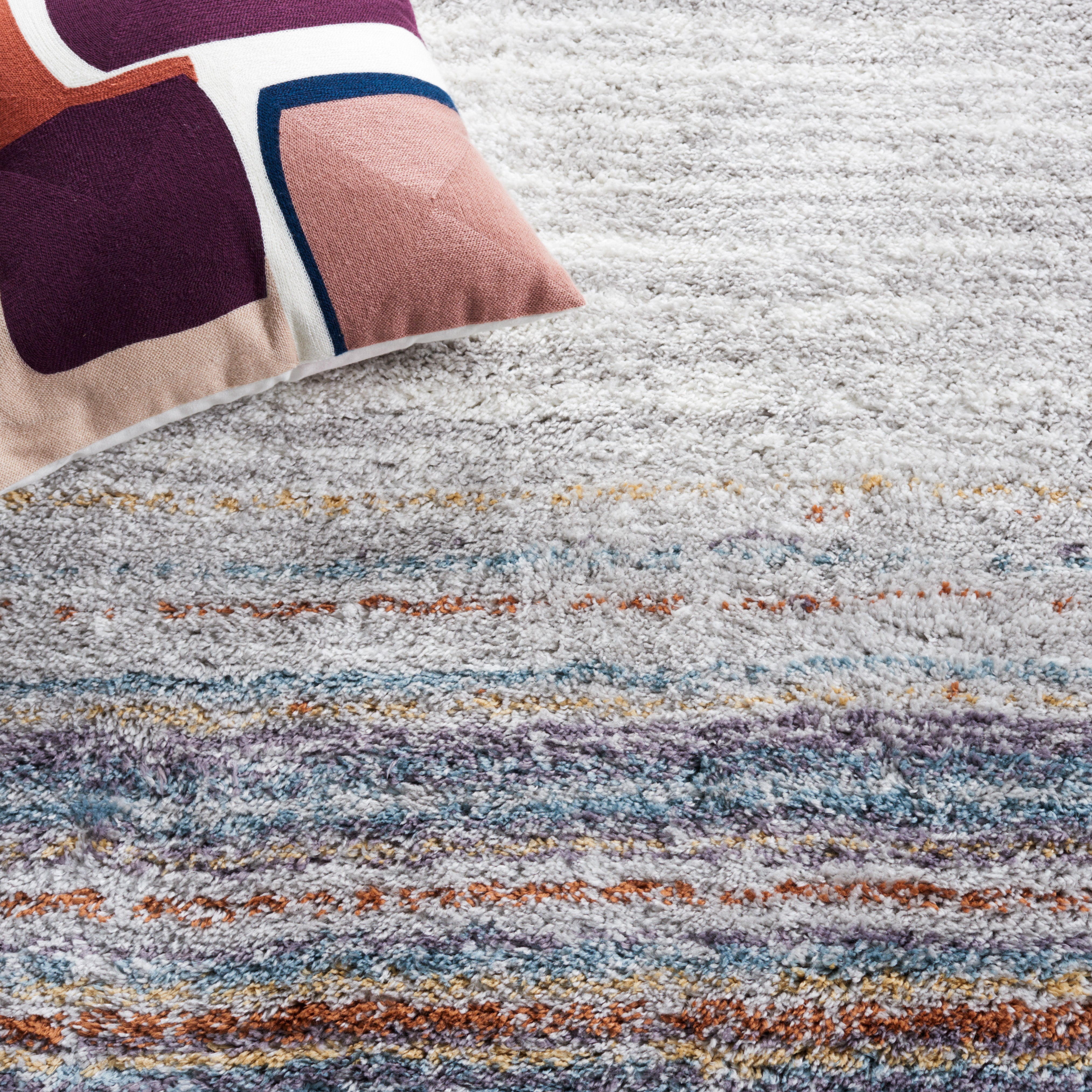 BERBER SHAG 571 – BLUE RUST / IVORY