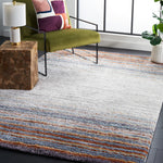 BERBER SHAG 571 – BLUE RUST / IVORY
