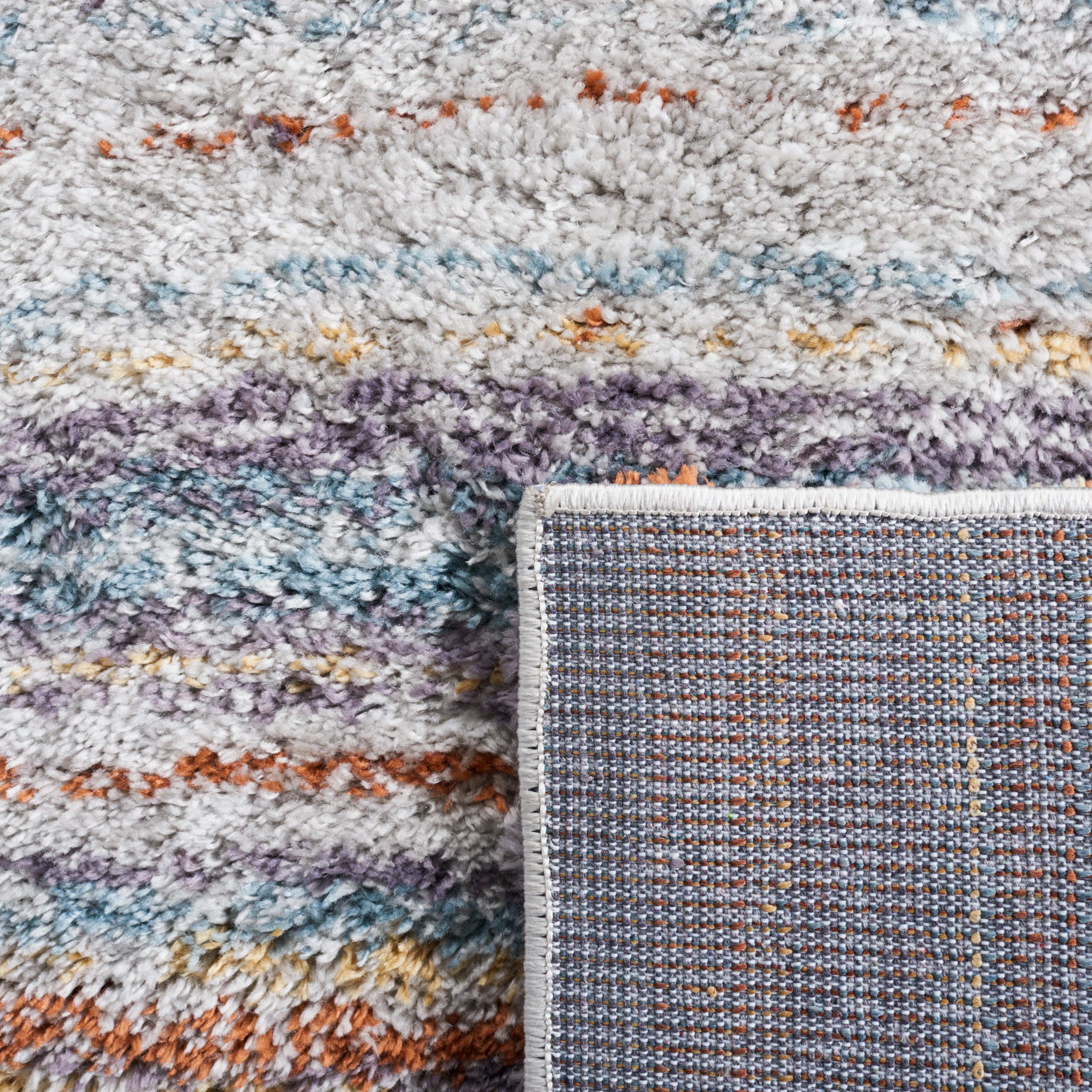 BERBER SHAG 571 – BLUE RUST / IVORY