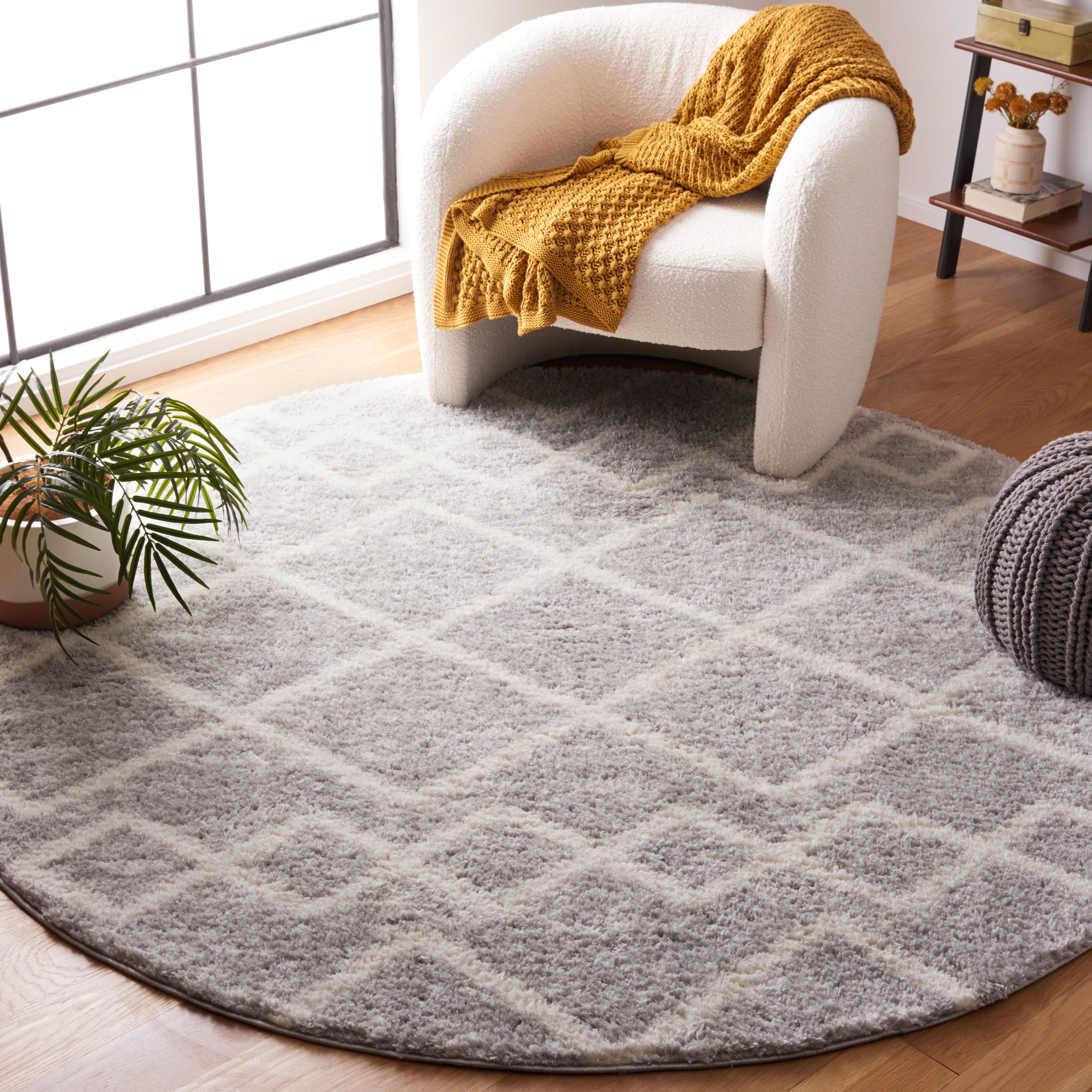 BERBER SHAG 572 – GREY / IVORY
