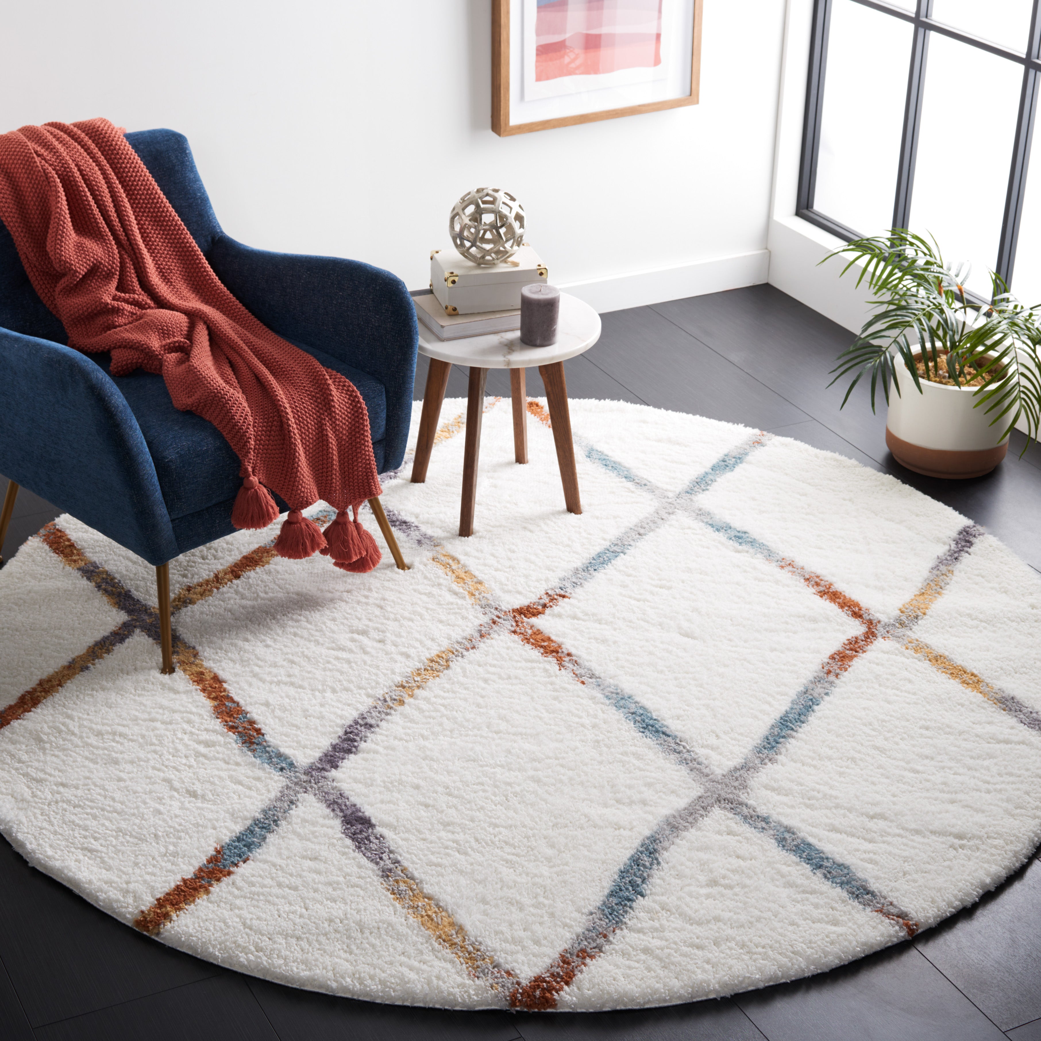 BERBER SHAG 573 – IVORY / MULTI