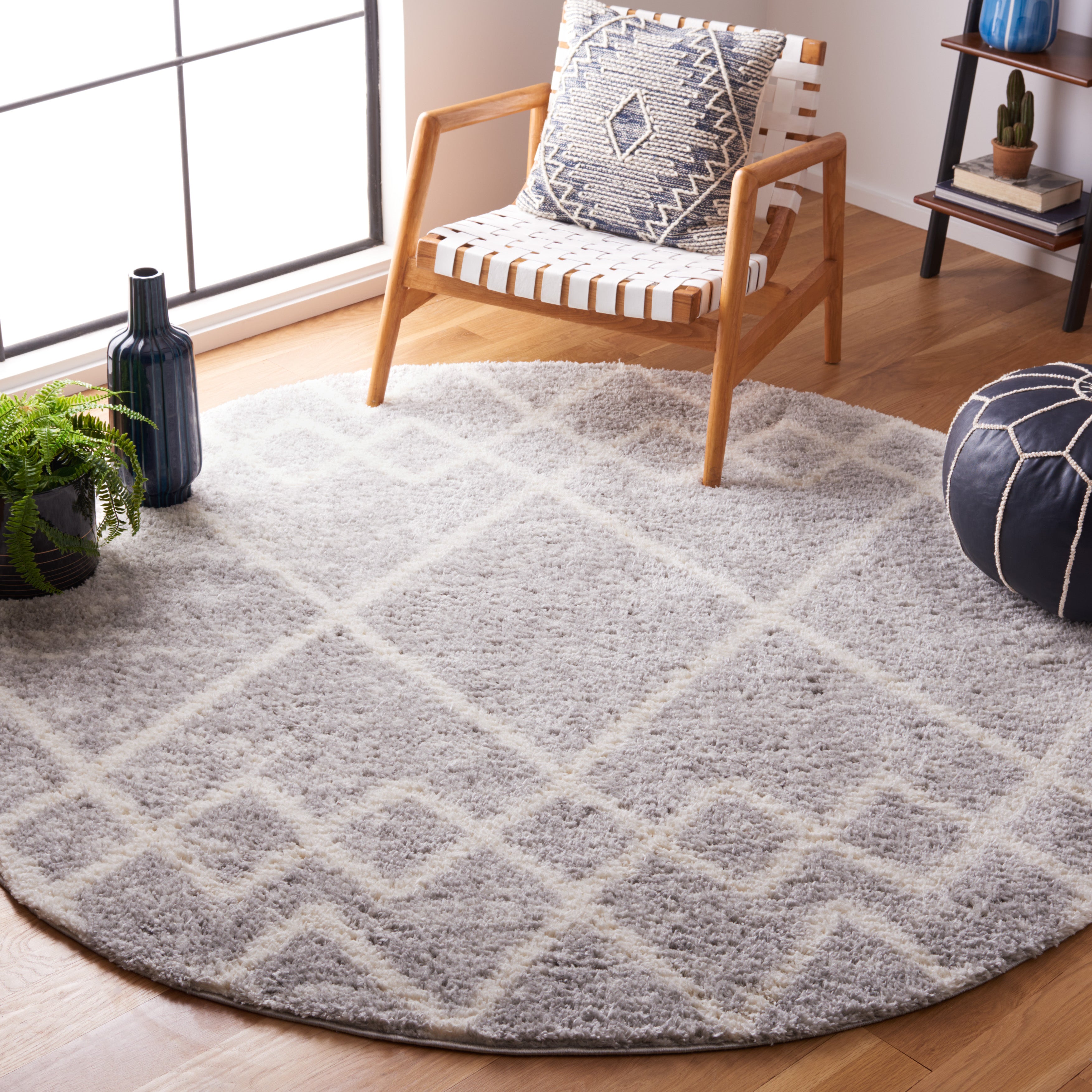 BERBER SHAG 574 – IVORY / GREY
