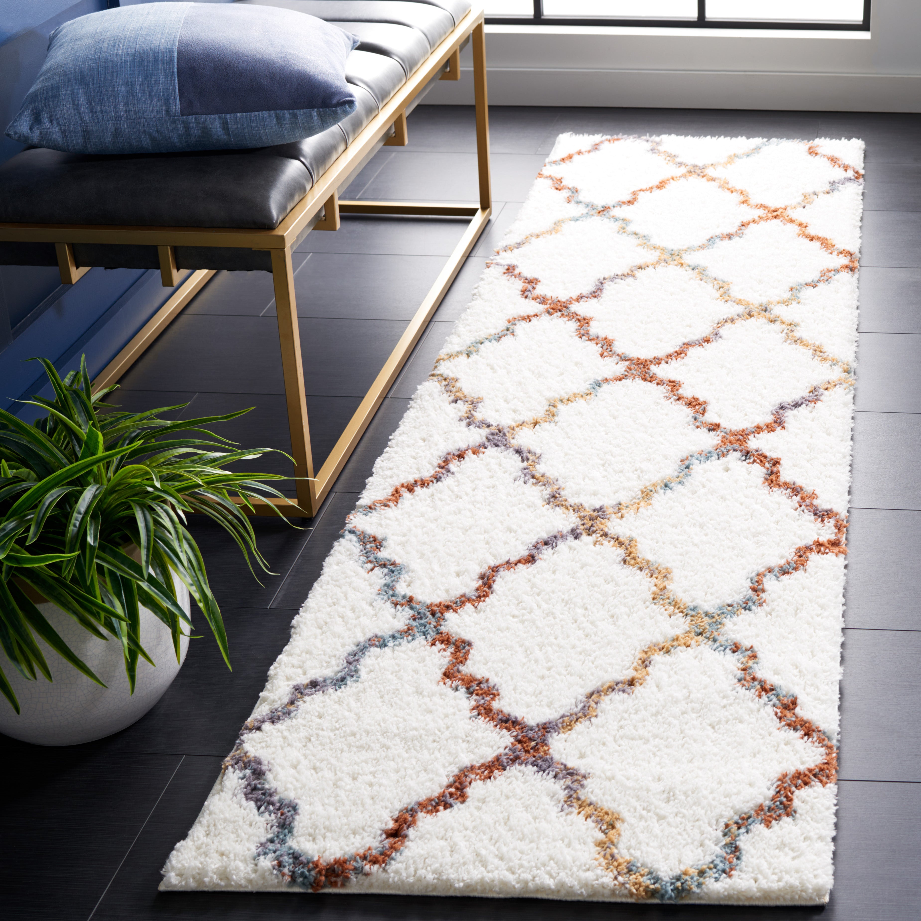 BERBER SHAG 575 – IVORY / MULTI