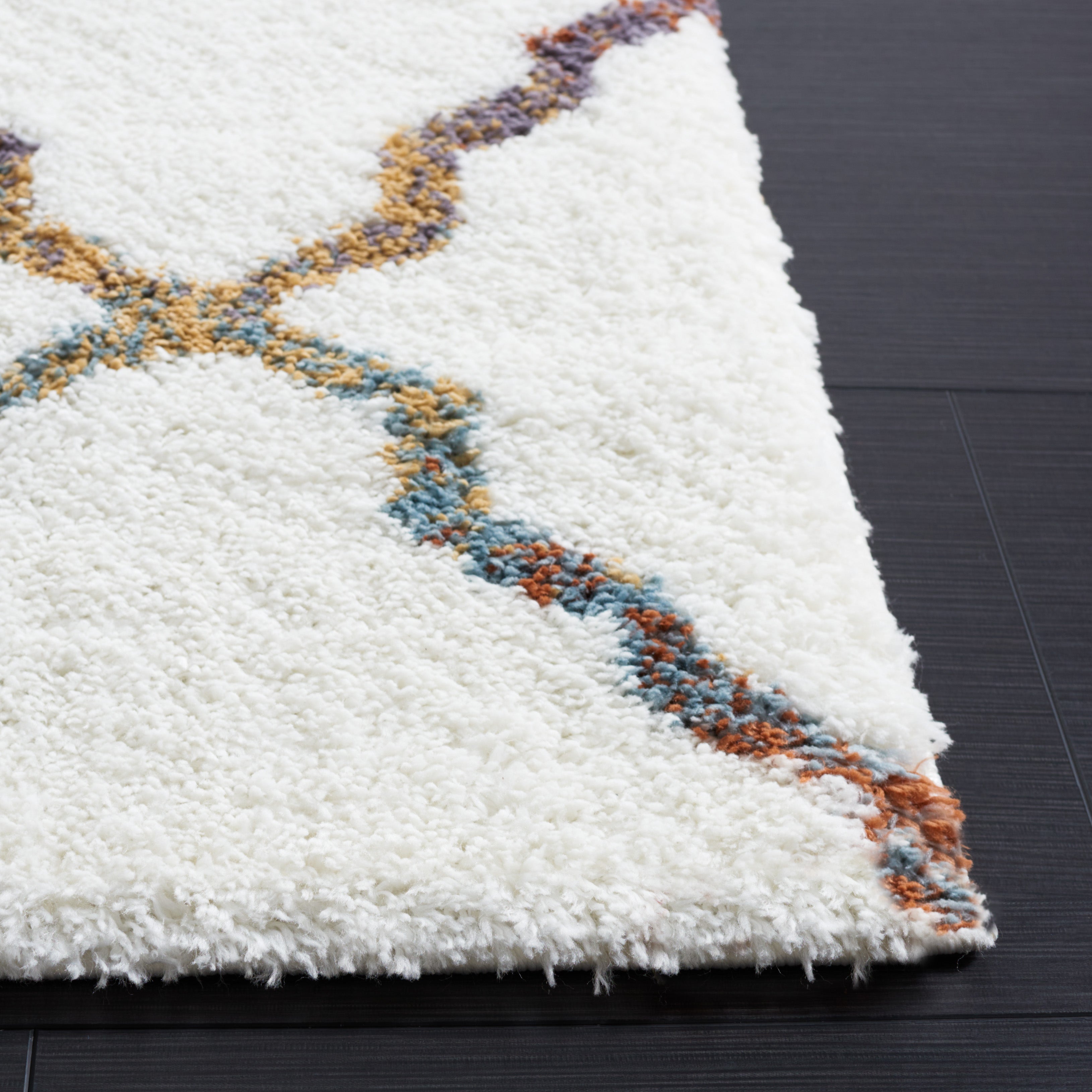BERBER SHAG 575 – IVORY / MULTI