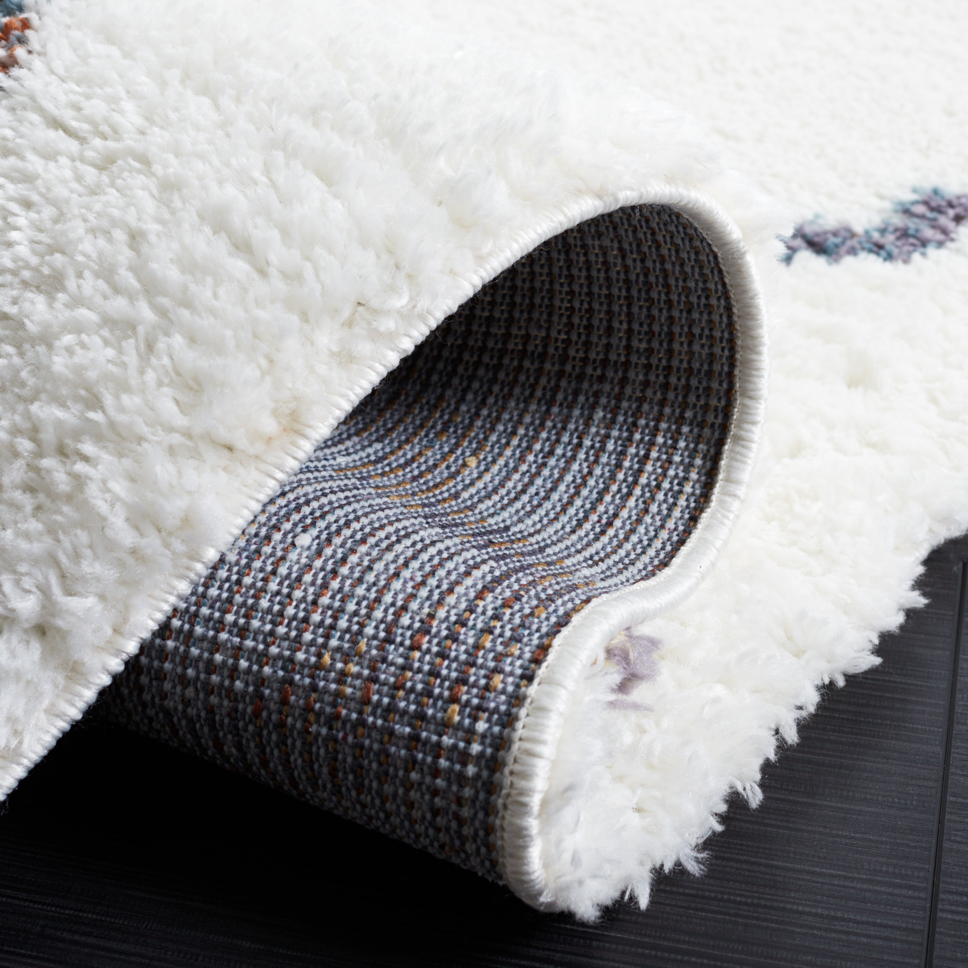 BERBER SHAG 575 – IVORY / MULTI