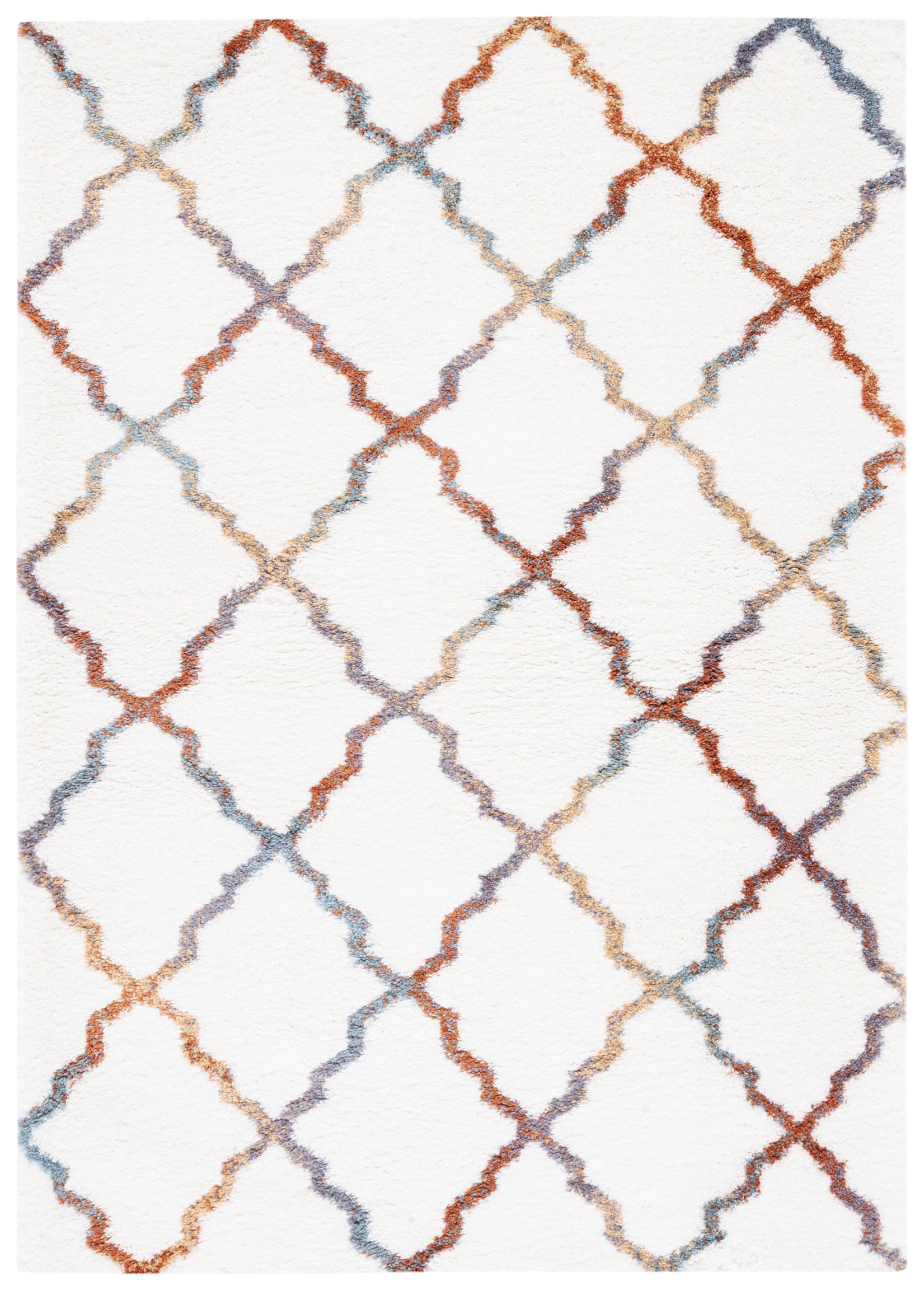 BERBER SHAG 575 – IVORY / MULTI
