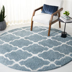 BERBER SHAG 575 – BLUE RUST / IVORY