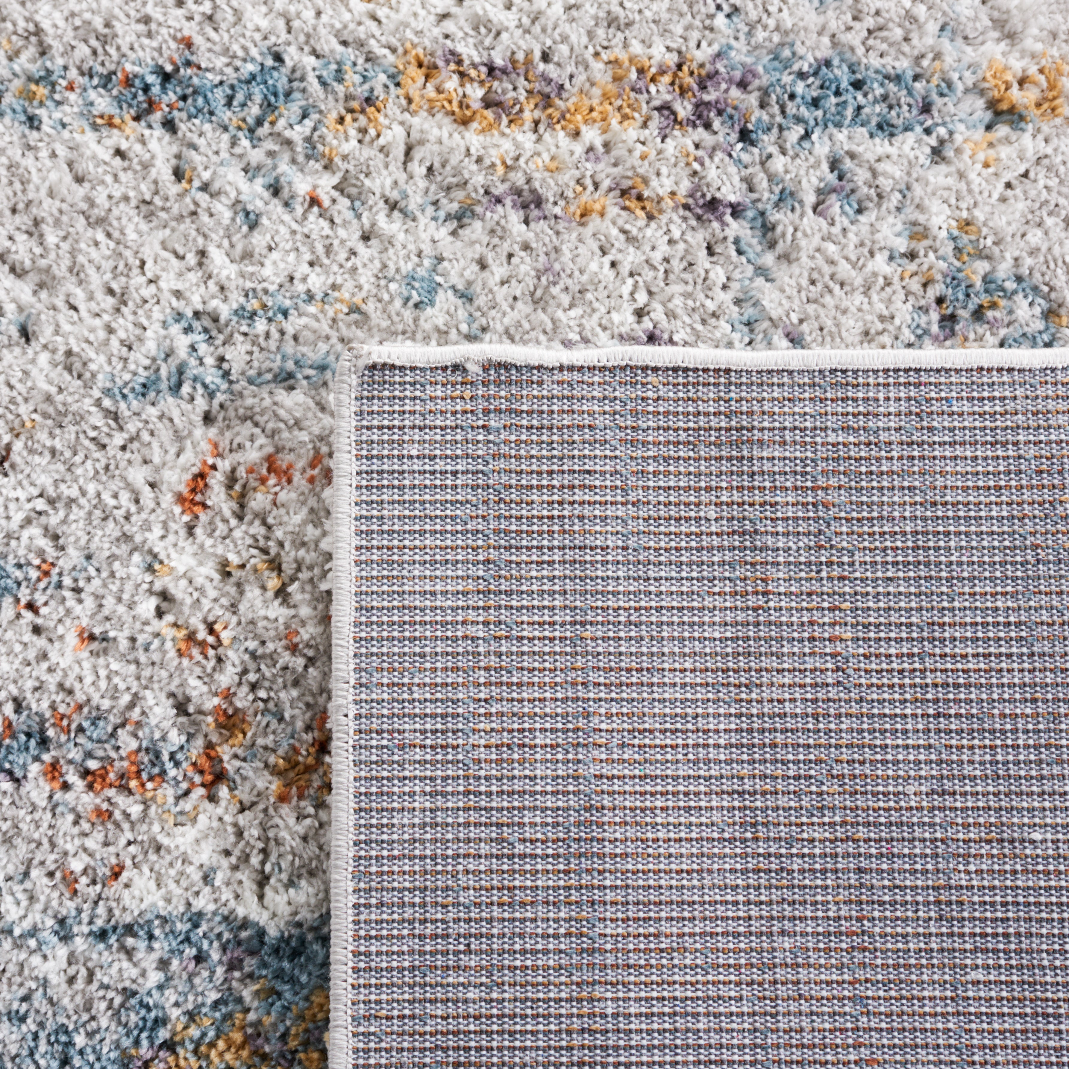 BERBER SHAG 577 – BLUE RUST / IVORY