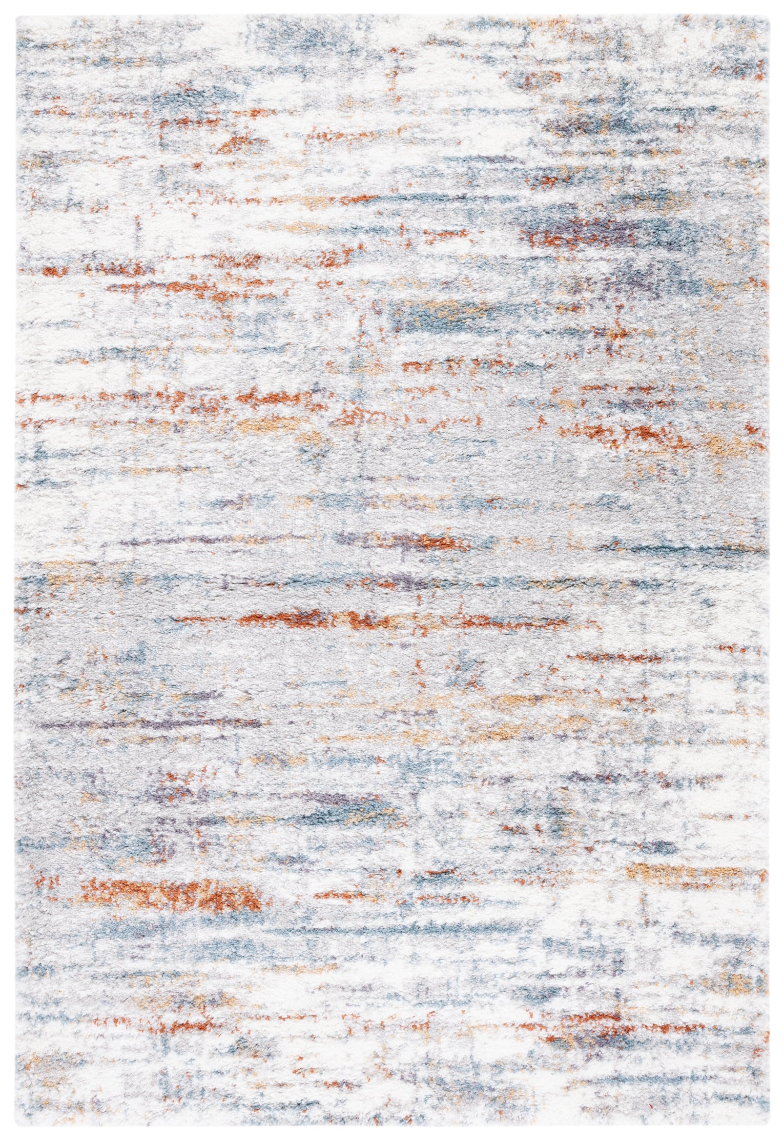 BERBER SHAG 577 – BLUE RUST / IVORY