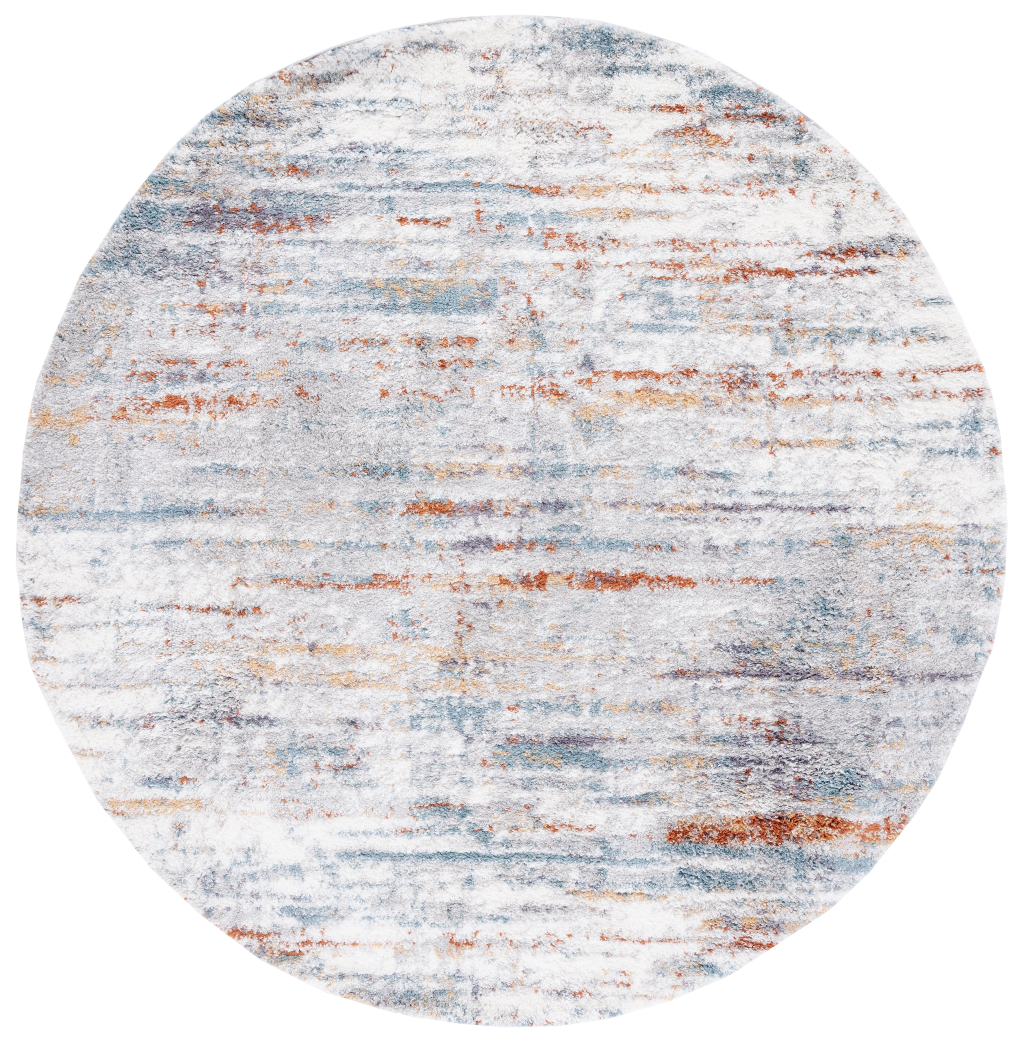 BERBER SHAG 577 – BLUE RUST / IVORY