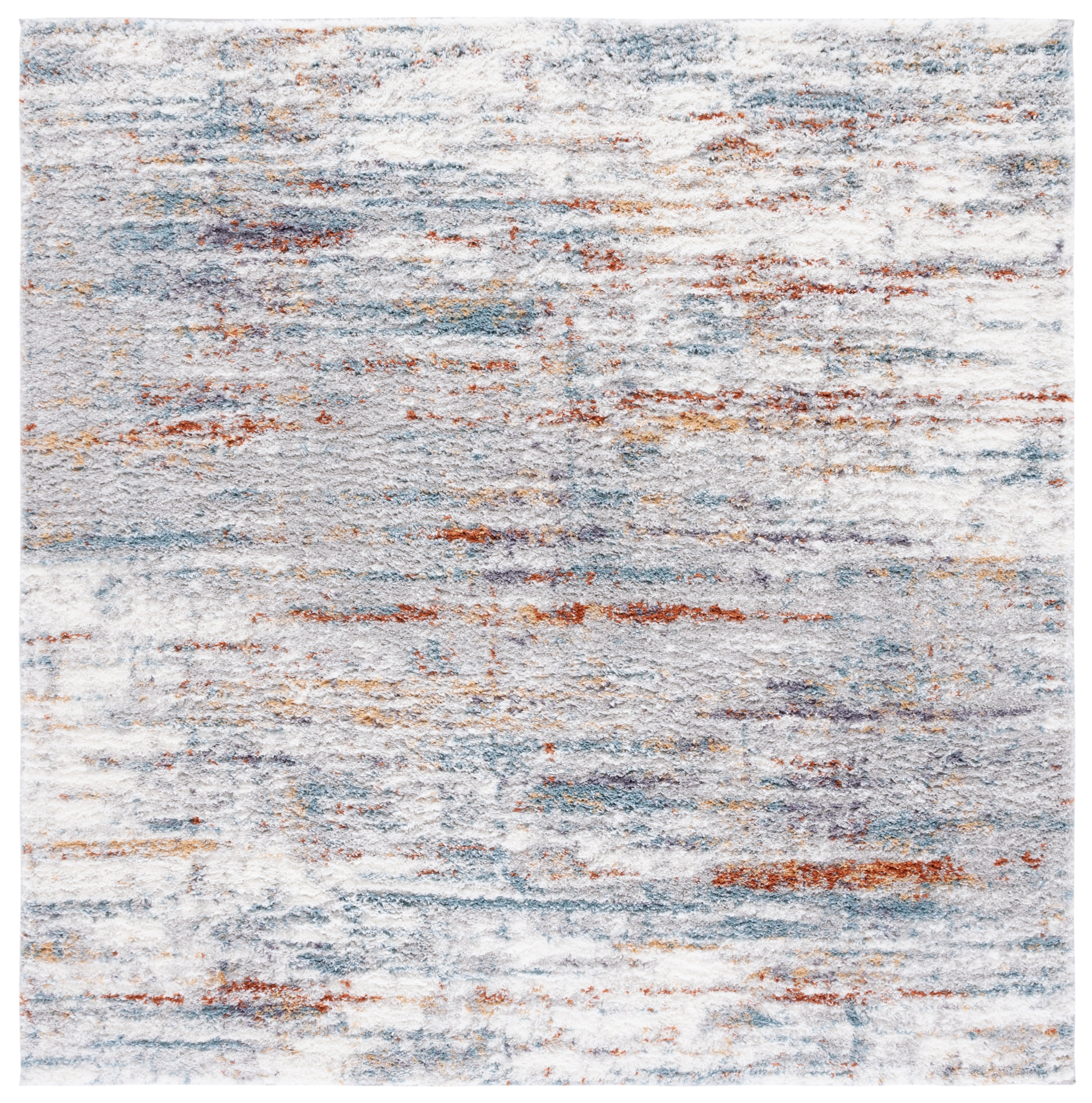 BERBER SHAG 577 – BLUE RUST / IVORY