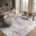 BERBER SHAG 577 – BLUE RUST / IVORY