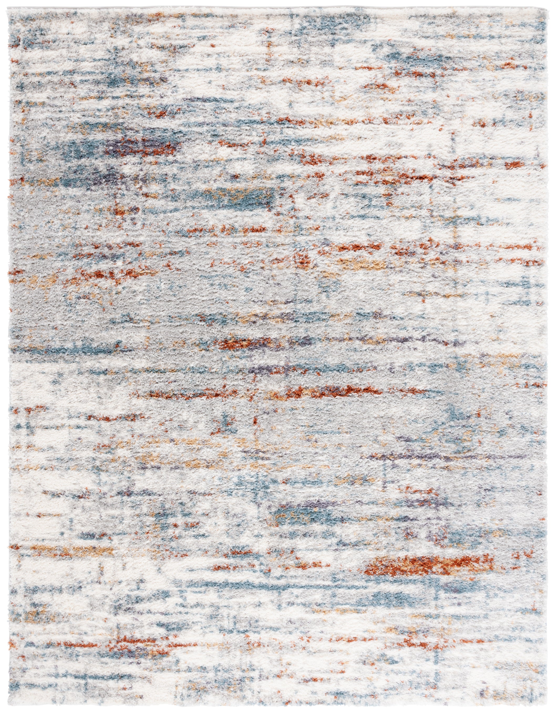 BERBER SHAG 577 – BLUE RUST / IVORY