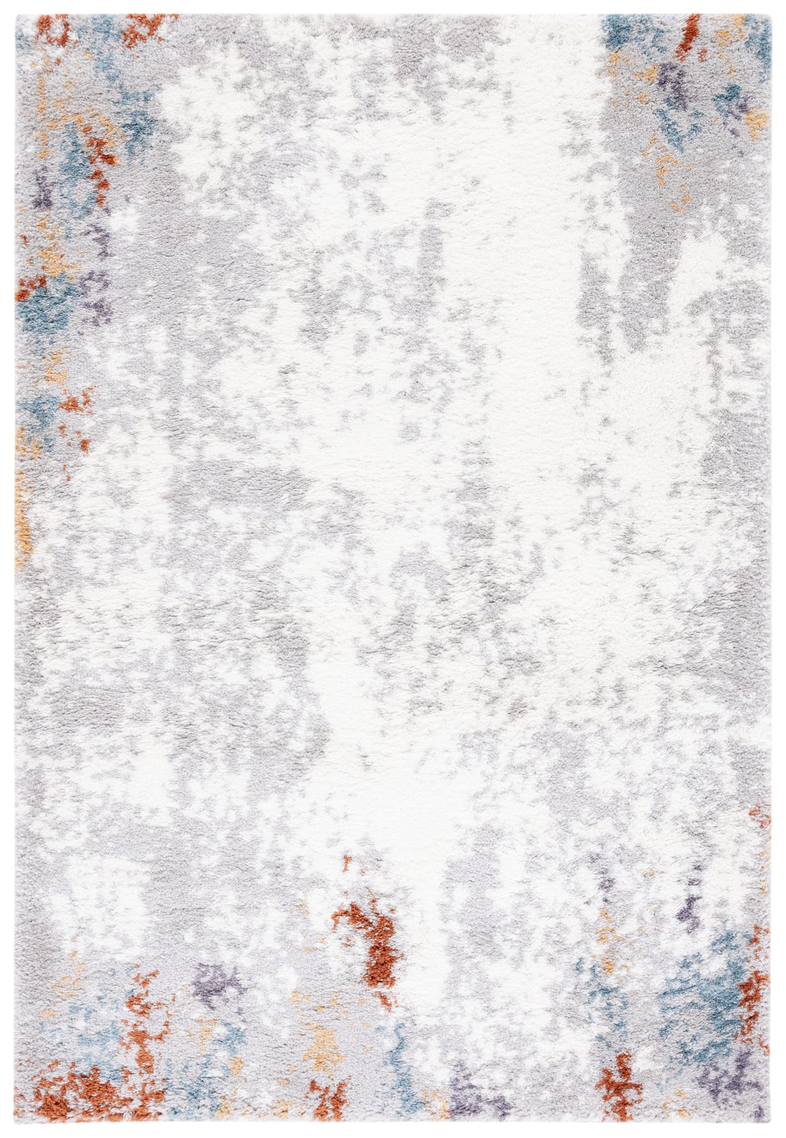 BERBER SHAG 579 – BLUE RUST / IVORY