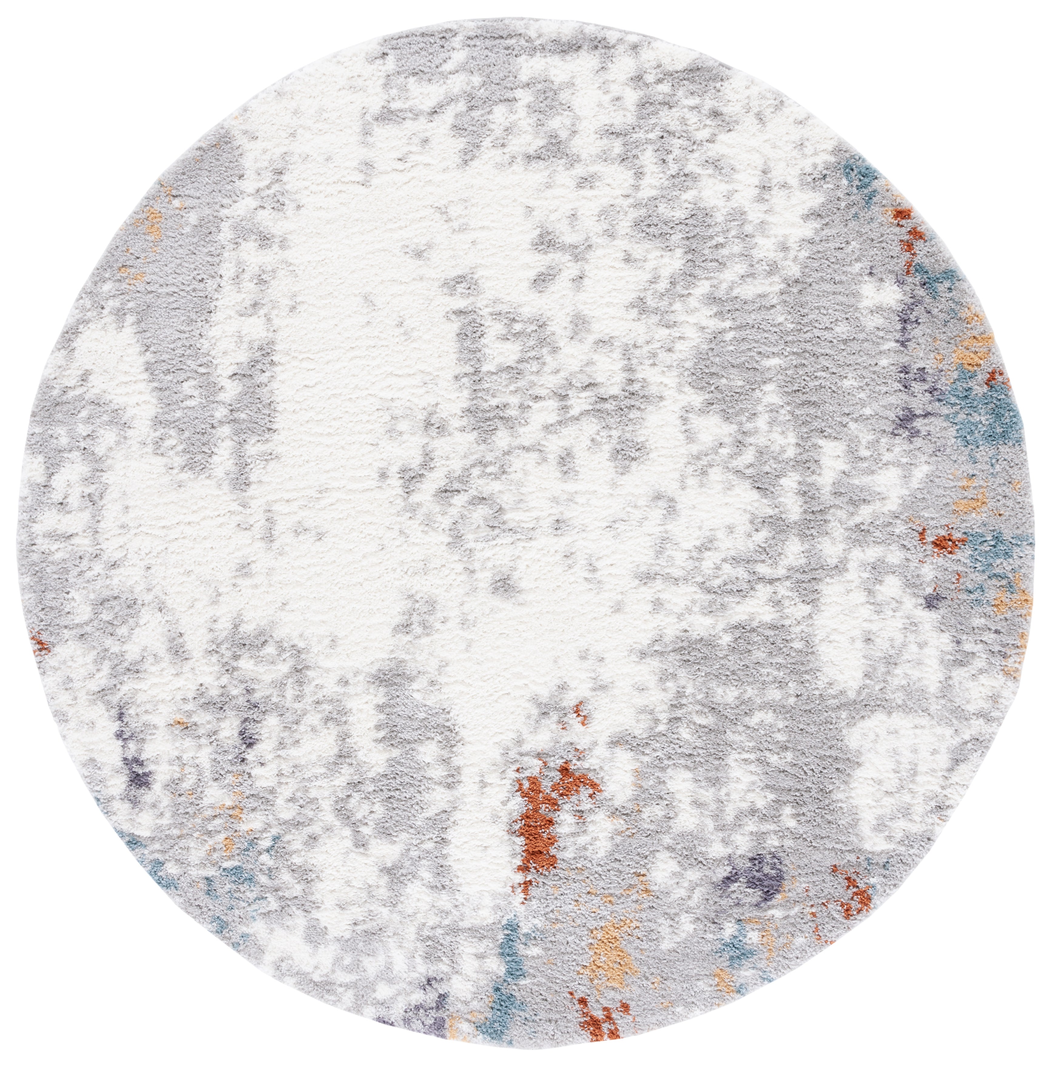 BERBER SHAG 579 – BLUE RUST / IVORY