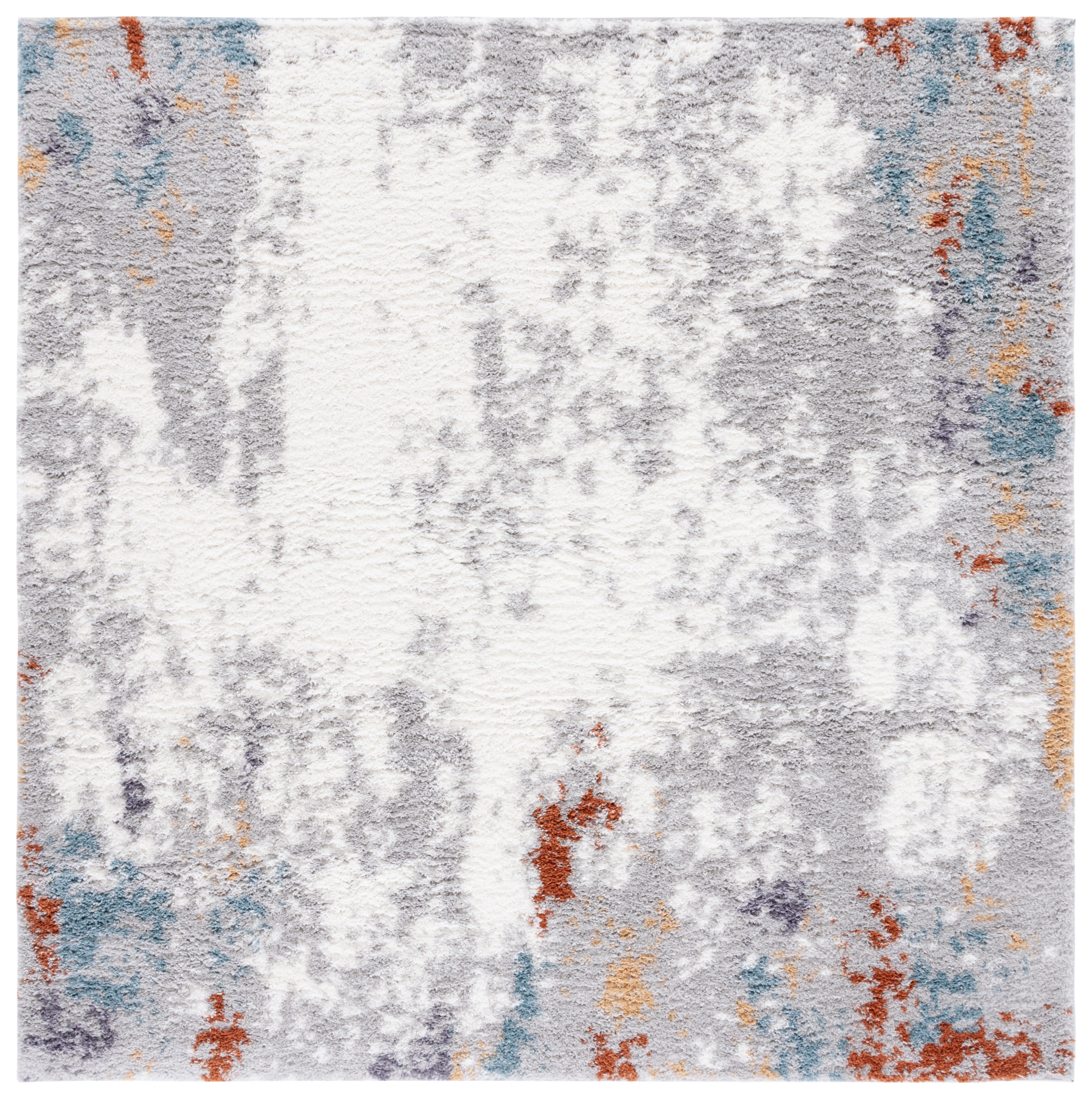 BERBER SHAG 579 – BLUE RUST / IVORY