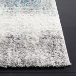 BERBER SHAG 581 – BLUE RUST / IVORY