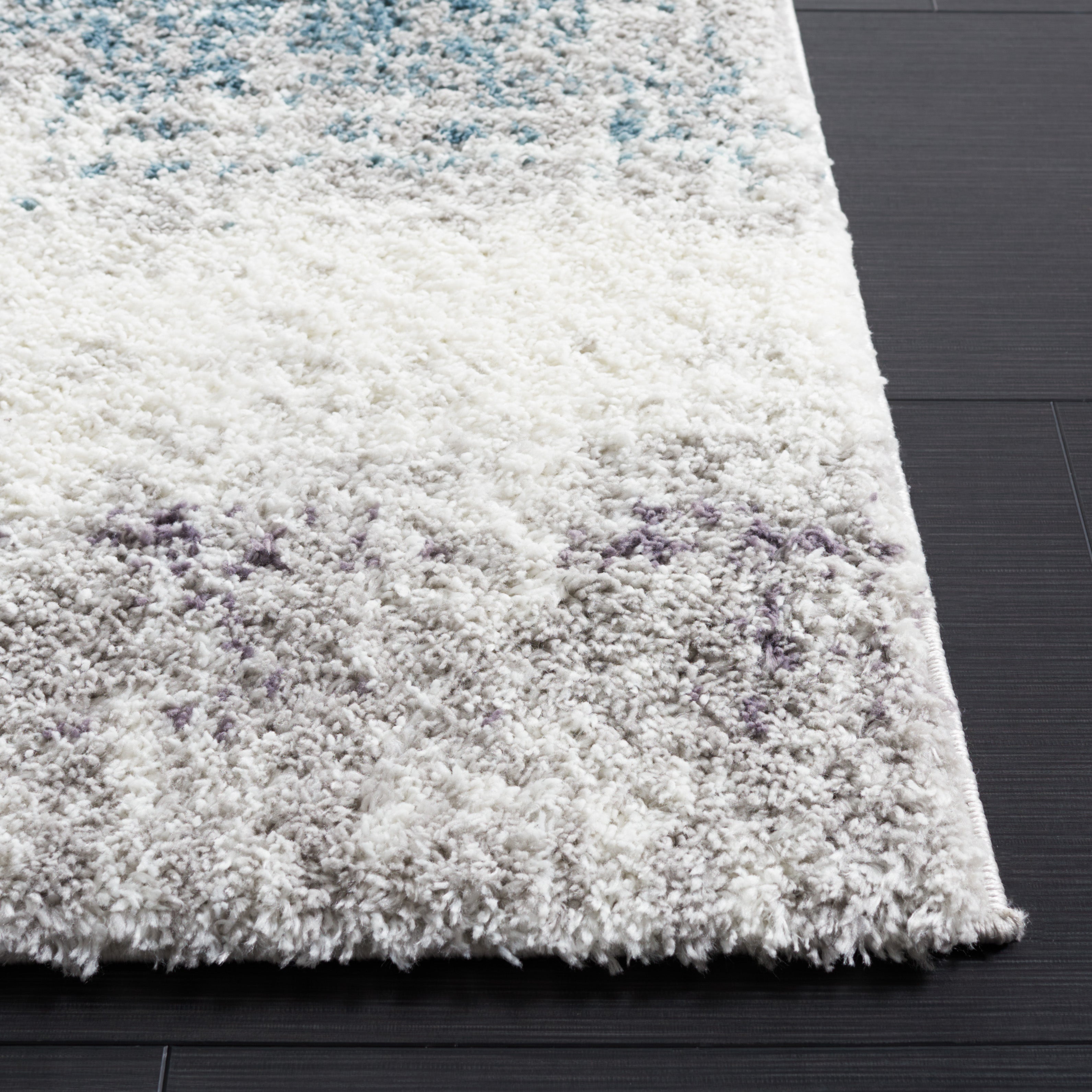 BERBER SHAG 581 – BLUE RUST / IVORY